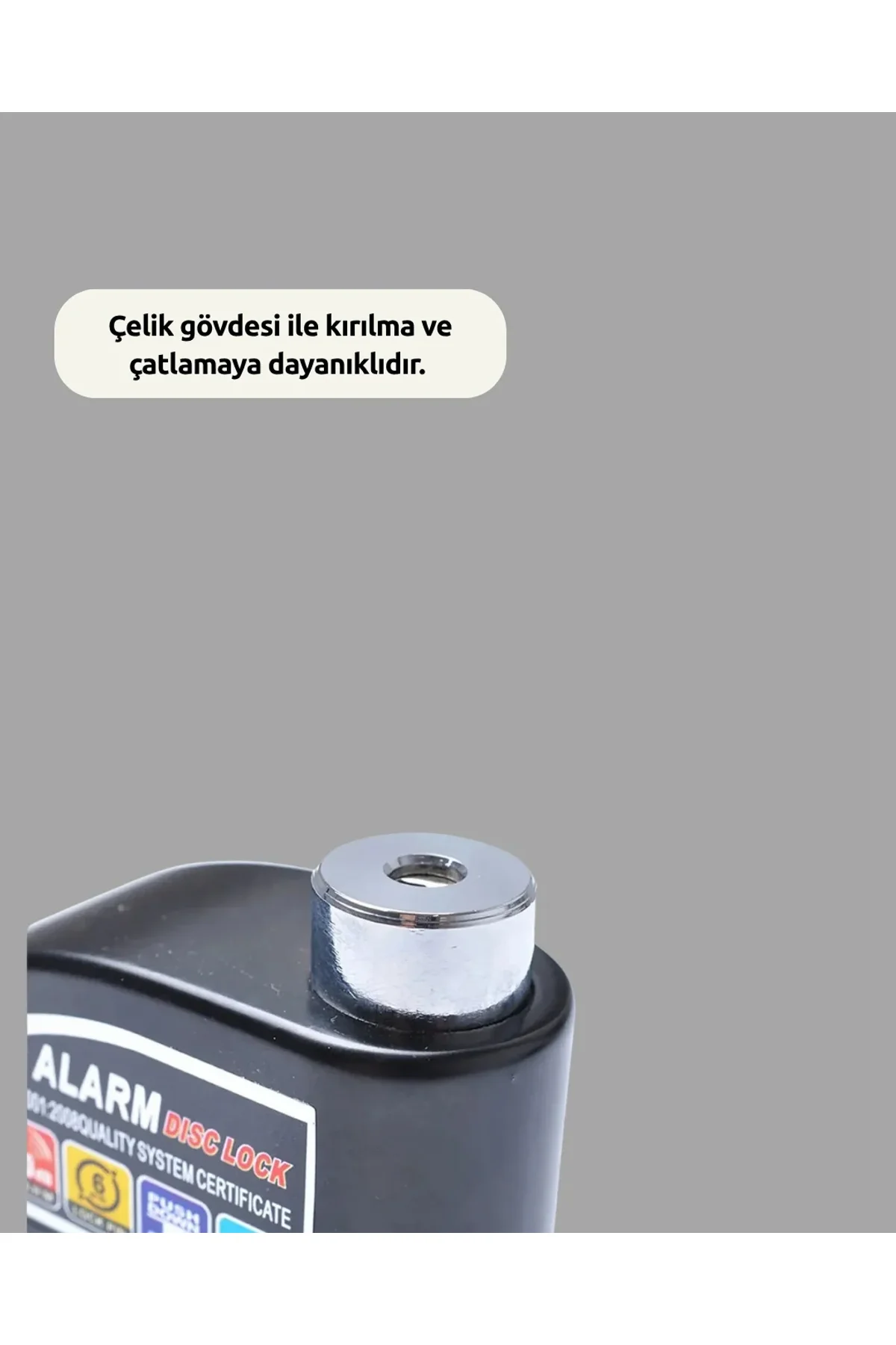 Çift Modlu 110db Alarmlı Disk Kilidi Suya Dayanıklı - Just Cheap Store Görsel 4