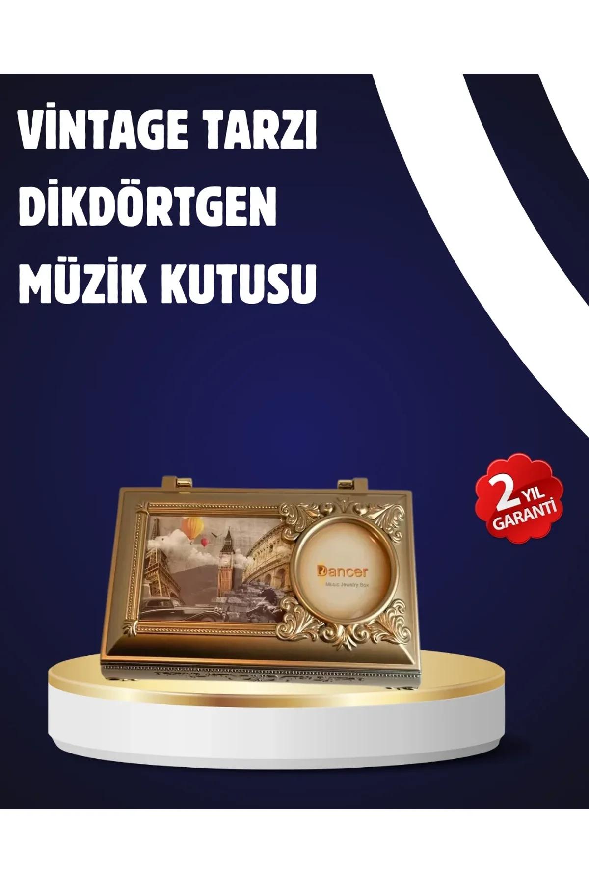 Piyano Tasarım Müzik Kutusu Balerin Figürü Ve Takı Bölmeli - Just Cheap Store Görsel 2