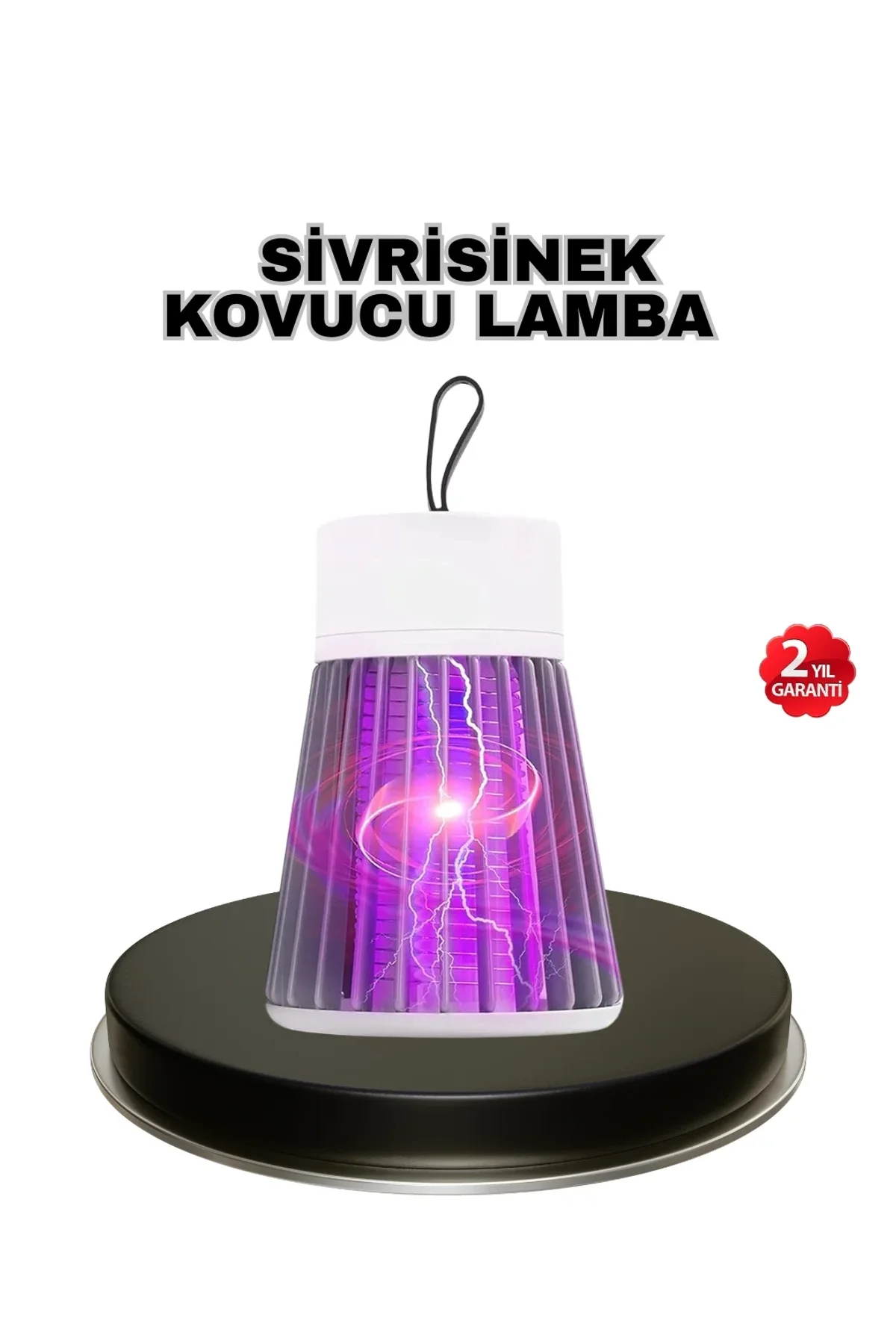 Mor Işıklı Şarjlı Böcek Öldürücü Lamba – Ev, Balkon Ve Kamp Kullanımına Uygun - Just Cheap Store Görsel 2