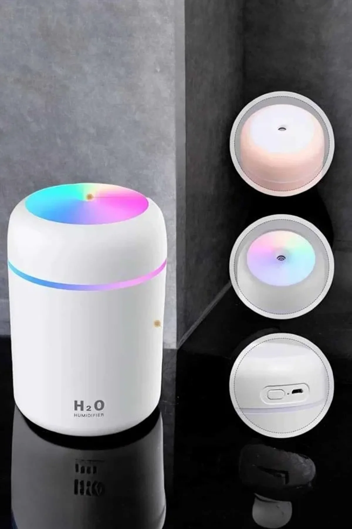 Buharlı Hava Nemlendirici Aromaterapi Renk Değiştirilebilir - Just Cheap Store Görsel 2