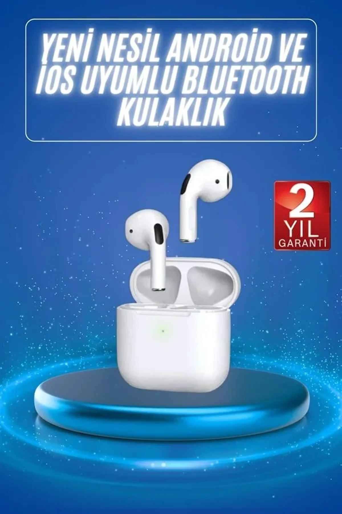 4.nesil Bluetooth Kulaklık Yüksek Ses Kaliteli Dokunmatik Kontrol Özellikli - Just Cheap Store Görsel 3