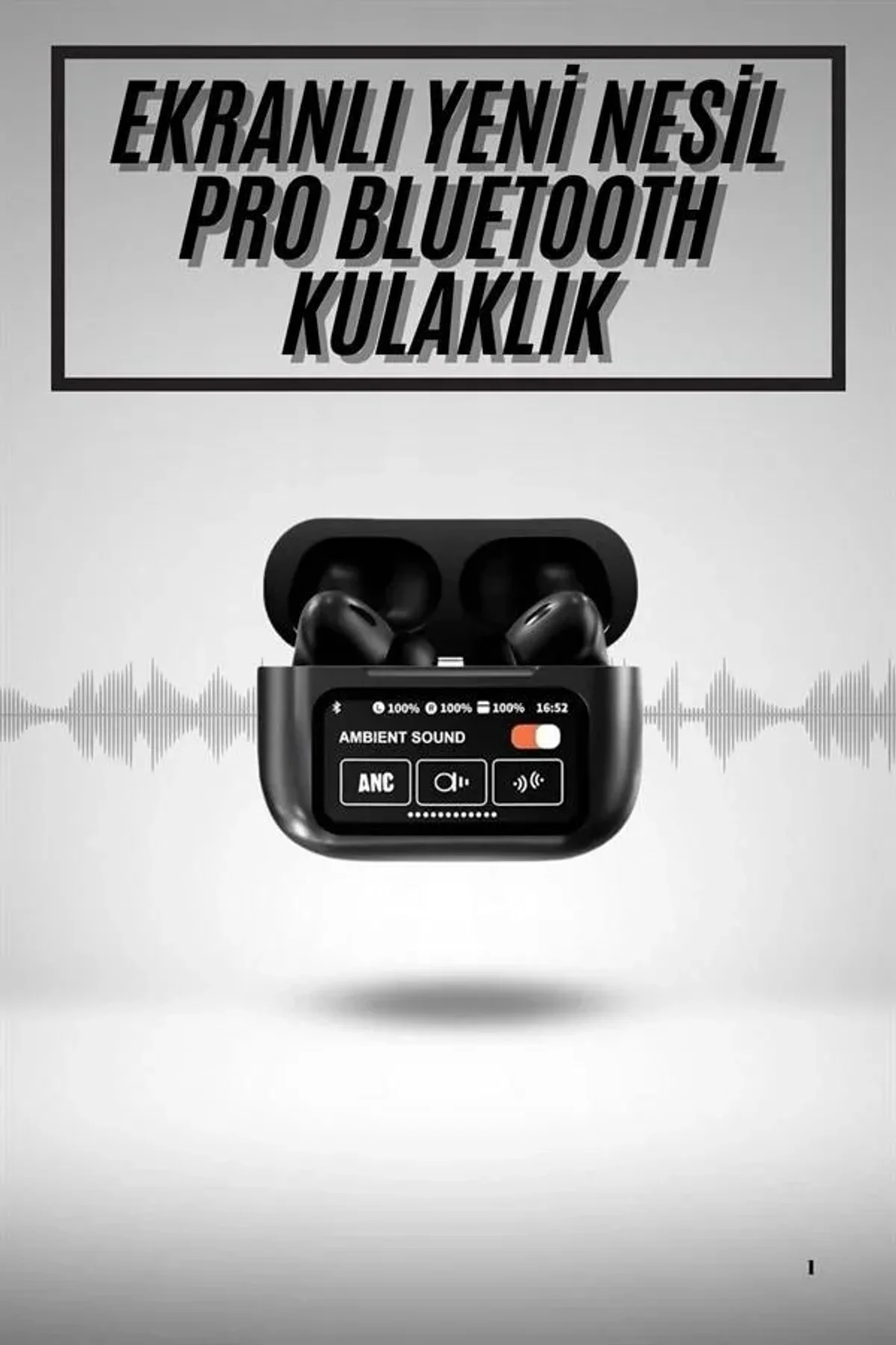 2.nesil Pro Ekranlı Sesli Görüşme Yapabilen Kablosuz Bluetooth Kulaklık - Just Cheap Store Görsel 3