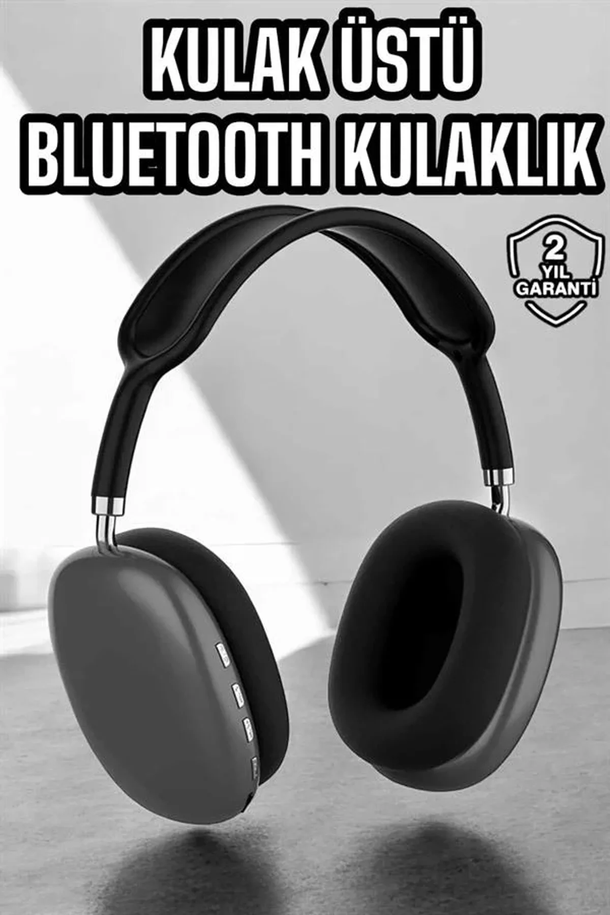 P9 Plus Kulaklık Siyah Bluetooth Bağlantılı Kulak Üstü Kablosuz Anc Özelliği - Just Cheap Store Görsel 3