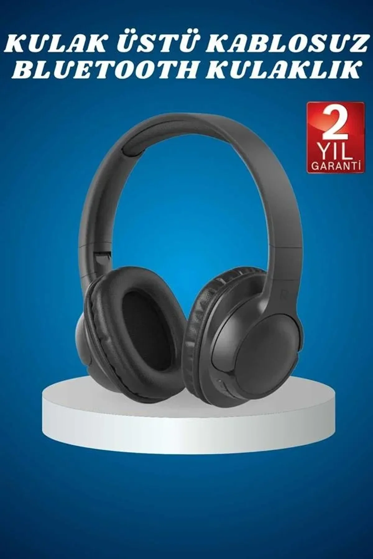 Kulak Üstü Kablosuz Bluetooth Kulaklık Yüksek Ses Kaliteli Anc Özelliği - Just Cheap Store Görsel 3