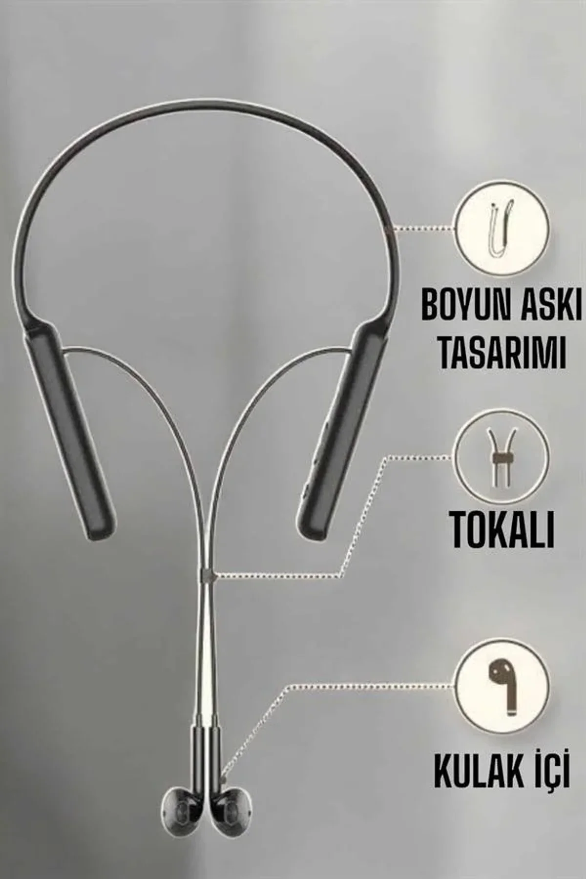 Mikrofonlu Kablolu Bluetooth Kulaklık Yeni Nesil Yüksek Ses Kaliteli - Just Cheap Store Görsel 4