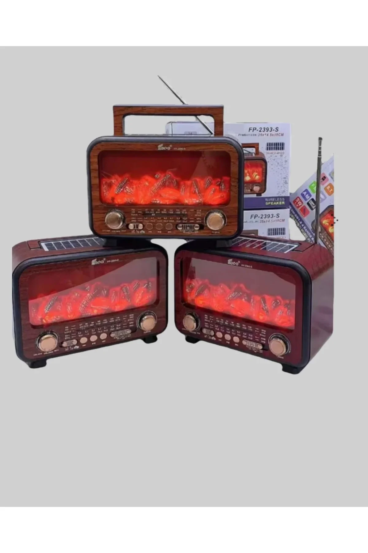 Taşınabilir Kamp Hoparlörü – Solar Şarjlı, Şömine Efektli, 7w Güçlü Ses - Just Cheap Store Görsel 4