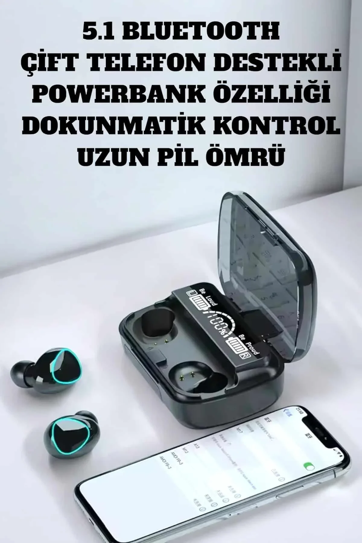 Extra Bass Ve Hd Ses İle Üstün Bluetooth 5.3 Kablosuz Kulaklık - Just Cheap Store Görsel 5