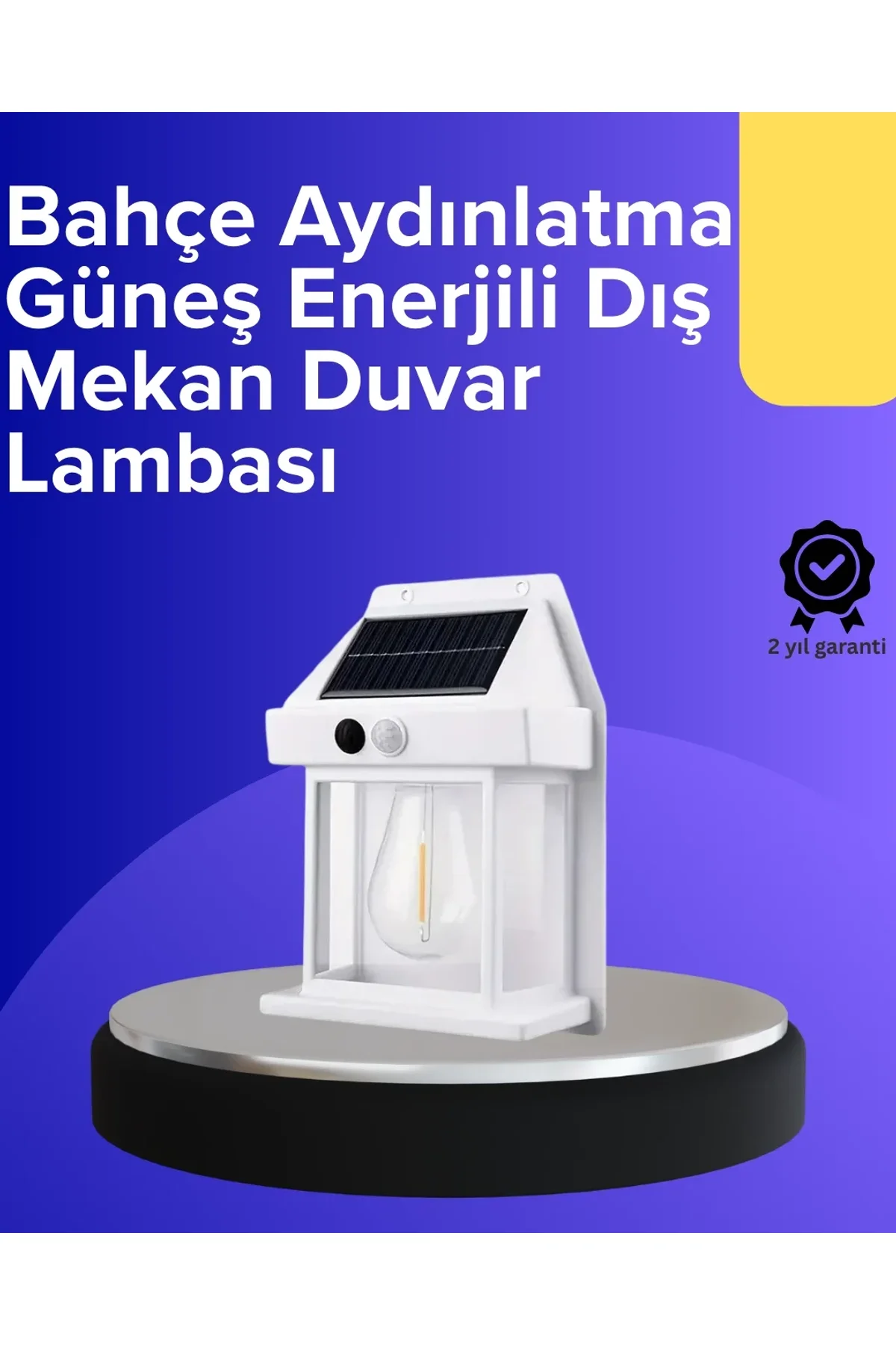 Güneş Enerjili Hareket Sensörlü Duvar Lambası - Just Cheap Store Görsel 2