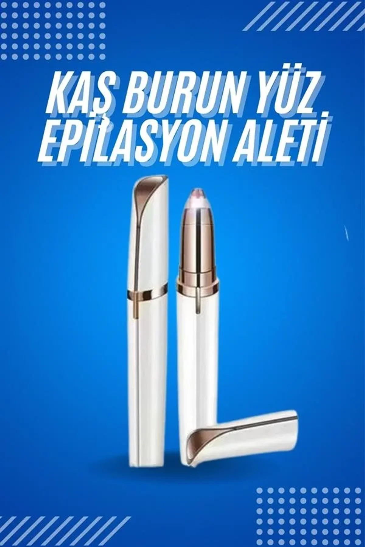 Tüy Kıl Alma Kaş Bıyık Unisex Yüz Bakım Epilasyon Aleti Pilli - Just Cheap Store Görsel 3