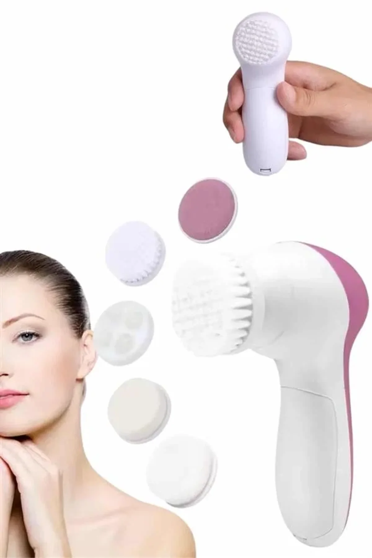 Cilt Temizleme Ve Masaj Aleti 5 Başlıklı Akne Ve Sivilce Önleyici - Just Cheap Store Görsel 3