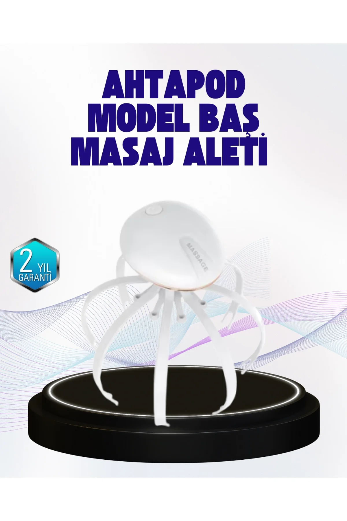 Taşınabilir Elektrikli Kafa Masaj Cihazı Sessiz Motor Ve Ergonomik Tasarım
