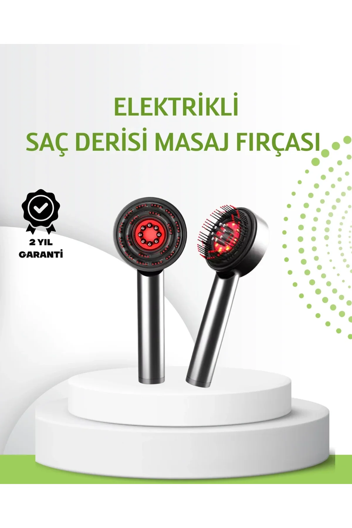 Şarjlı Saç Derisi Masaj Cihazı Kırmızı Işık Ve 3d Tarak Dişli - Just Cheap Store Görsel 2