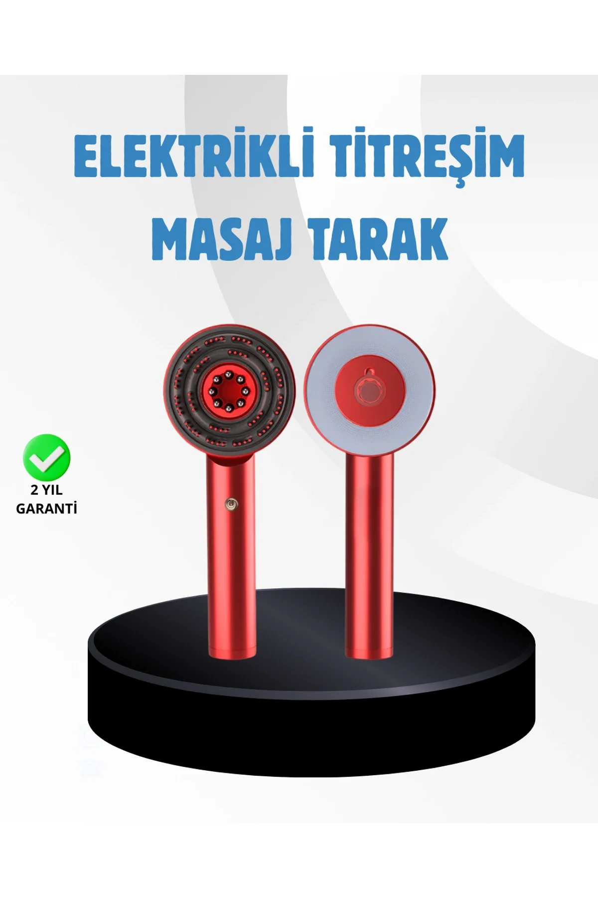 Saç Büyüme Destekleyici Elektrikli Masaj Tarak Led Ve Titreşimli