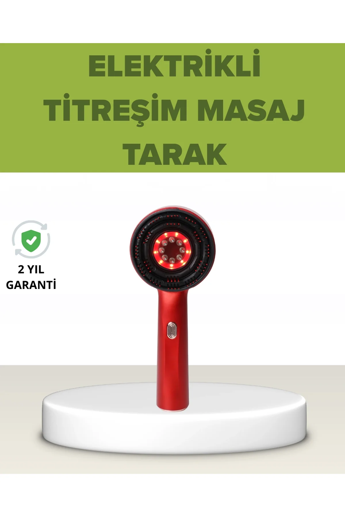 Elektrikli Titreşim Masaj Tarak Kırmızı Işık Terapi