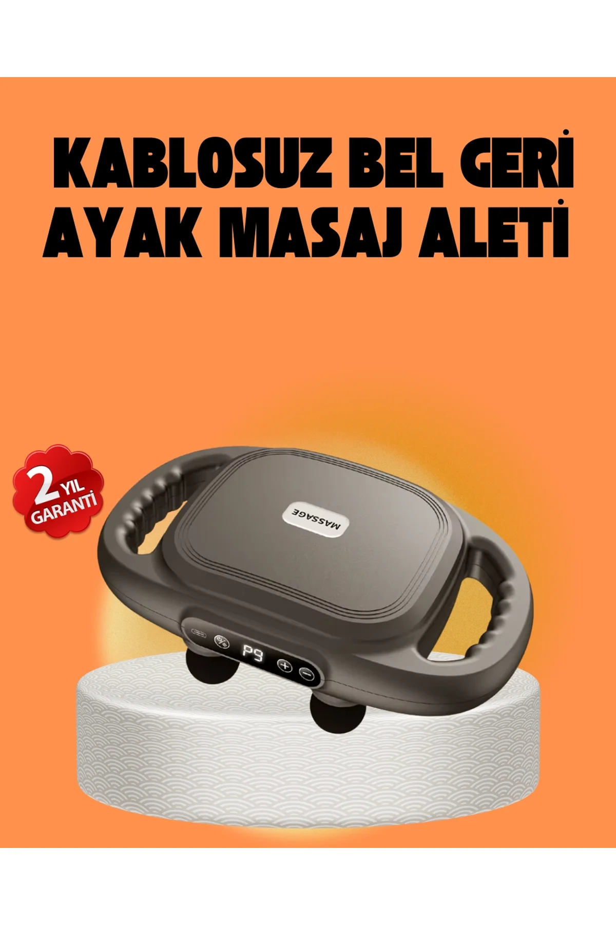 Şarjlı 6 Başlıklı Masaj Tabancası 2000 Mah Sessiz Güçlü Motor