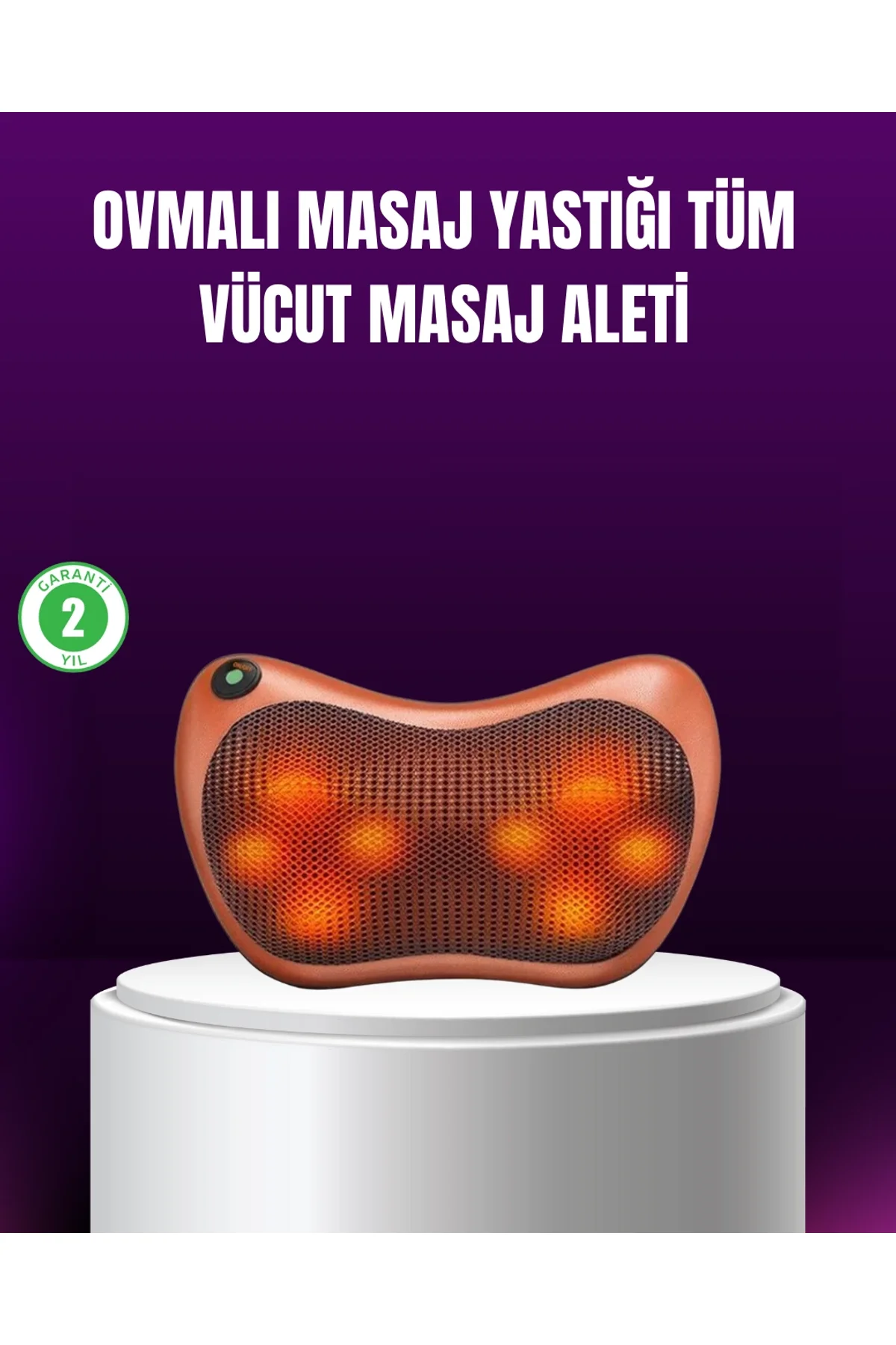 Ergonomik Derin Yoğurmalı Boyun Bel Sırt Masaj Cihazı Priz Çakmak Girişli