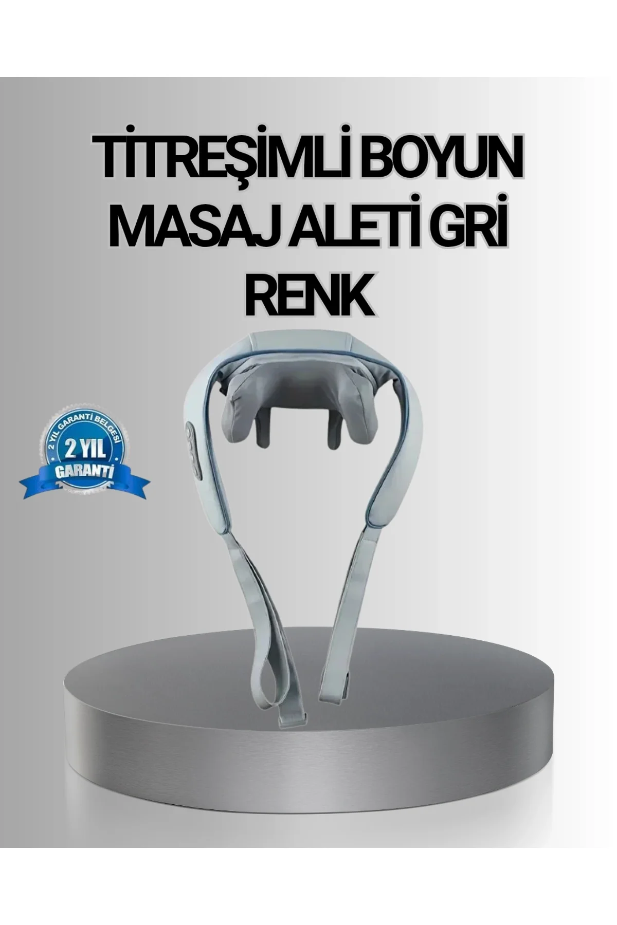 Titreşimli Boyun Masaj Cihazı Isı Terapili Şarjlı Vnb-01 Ergonomik U Tasarım