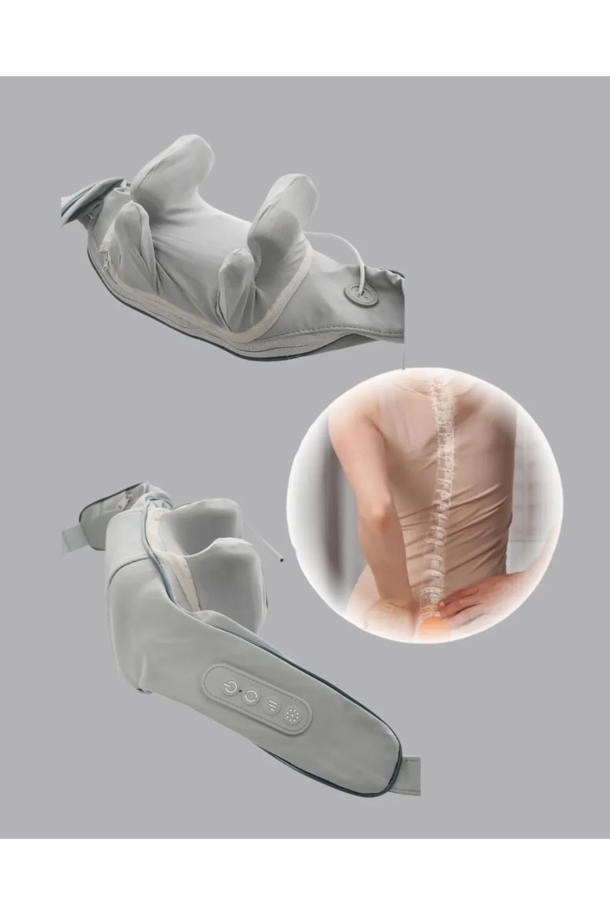 Titreşimli Boyun Masaj Cihazı Isı Terapili Şarjlı Vnb-01 Ergonomik U Tasarım - Just Cheap Store Görsel 5