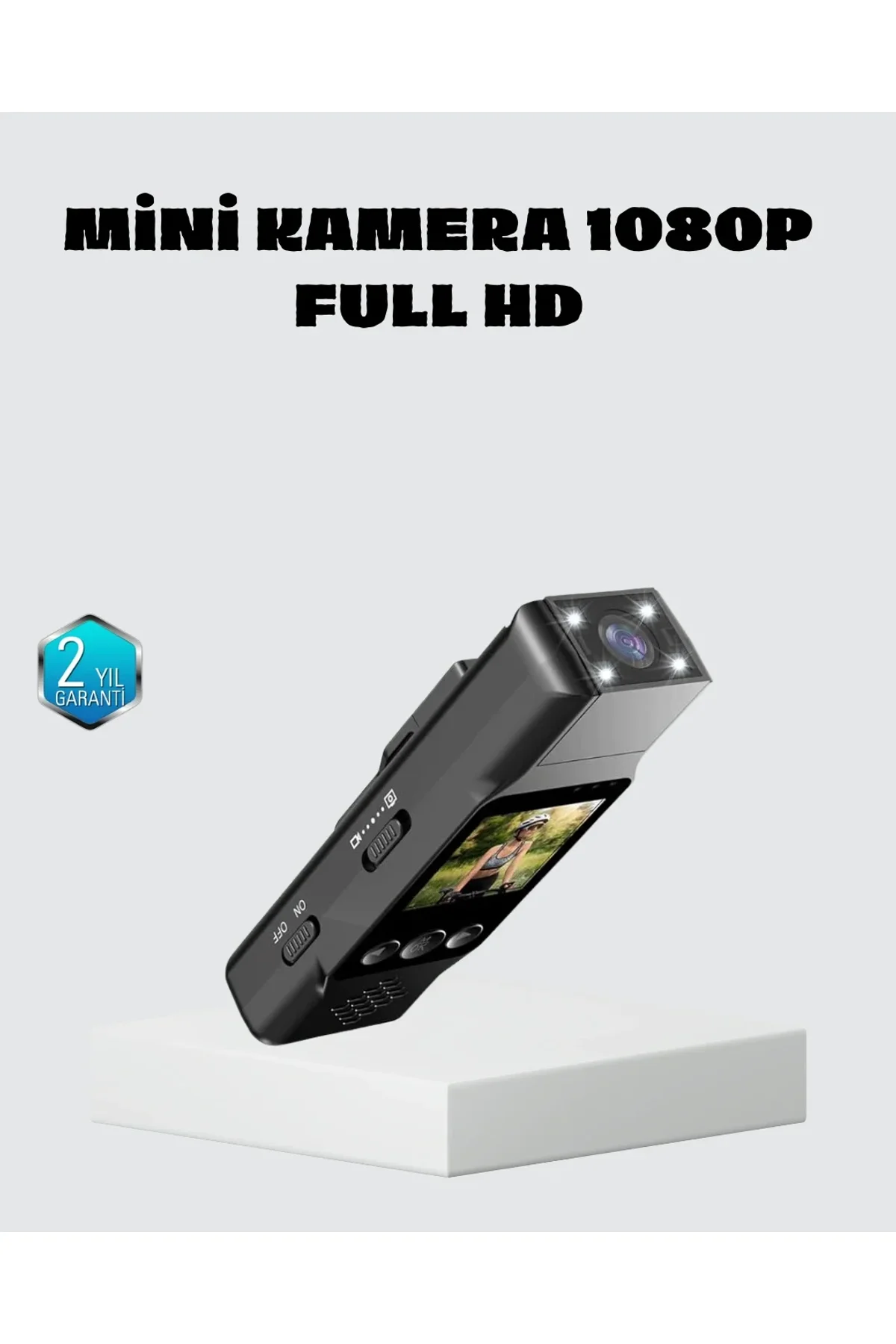 Mini Güvenlik Kamerası 1080p 3mp Fotoğraf 180° Ayarlanabilir Lens Usb Şarjlı - Just Cheap Store Görsel 2