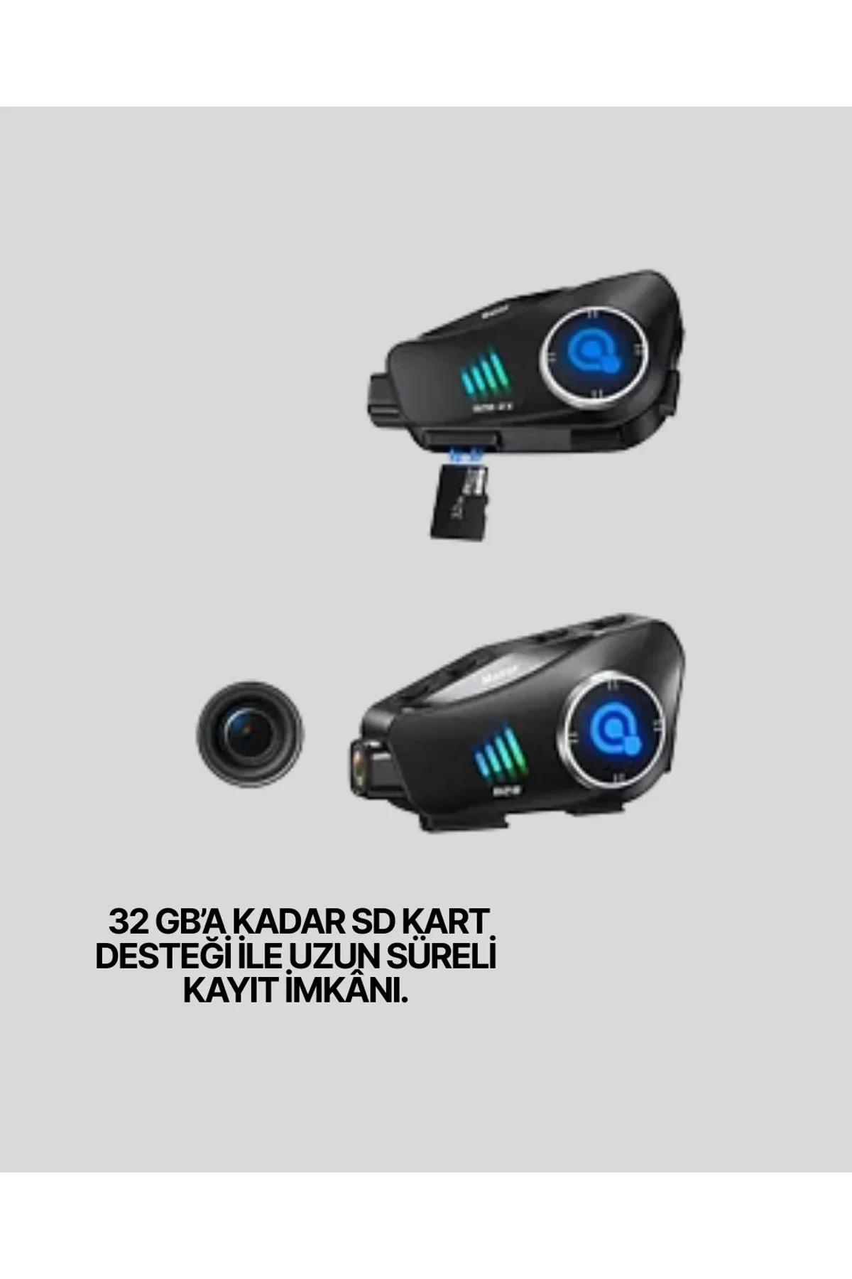 Q28 Full Hd Kameralı Motosiklet Kask Kulaklığı – 45 Saat Müzik, Ipx6 Su Geçirmez - Just Cheap Store Görsel 5