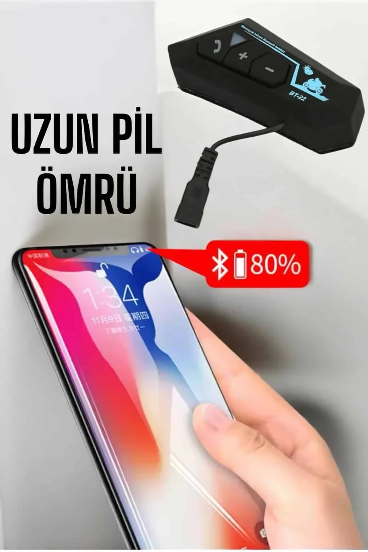 İnterkom Intercom Kask Kulaklık Bt22 Bluetooth Motosiklet Kulaklık 5.0 Bluetooth - Just Cheap Store Görsel 5