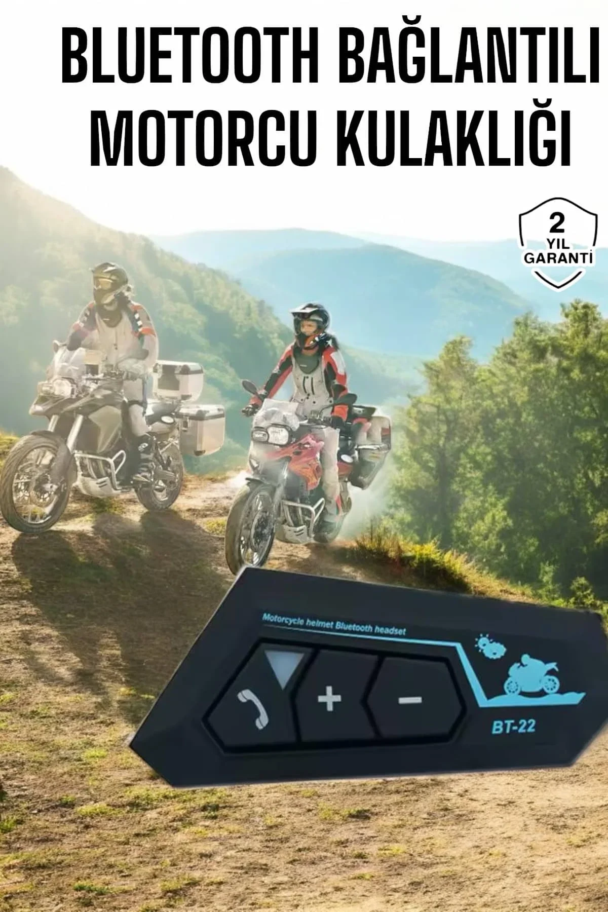 İnterkom Intercom Kask Kulaklık Bt22 Bluetooth Motosiklet Kulaklık 5.0 Bluetooth - Just Cheap Store Görsel 2