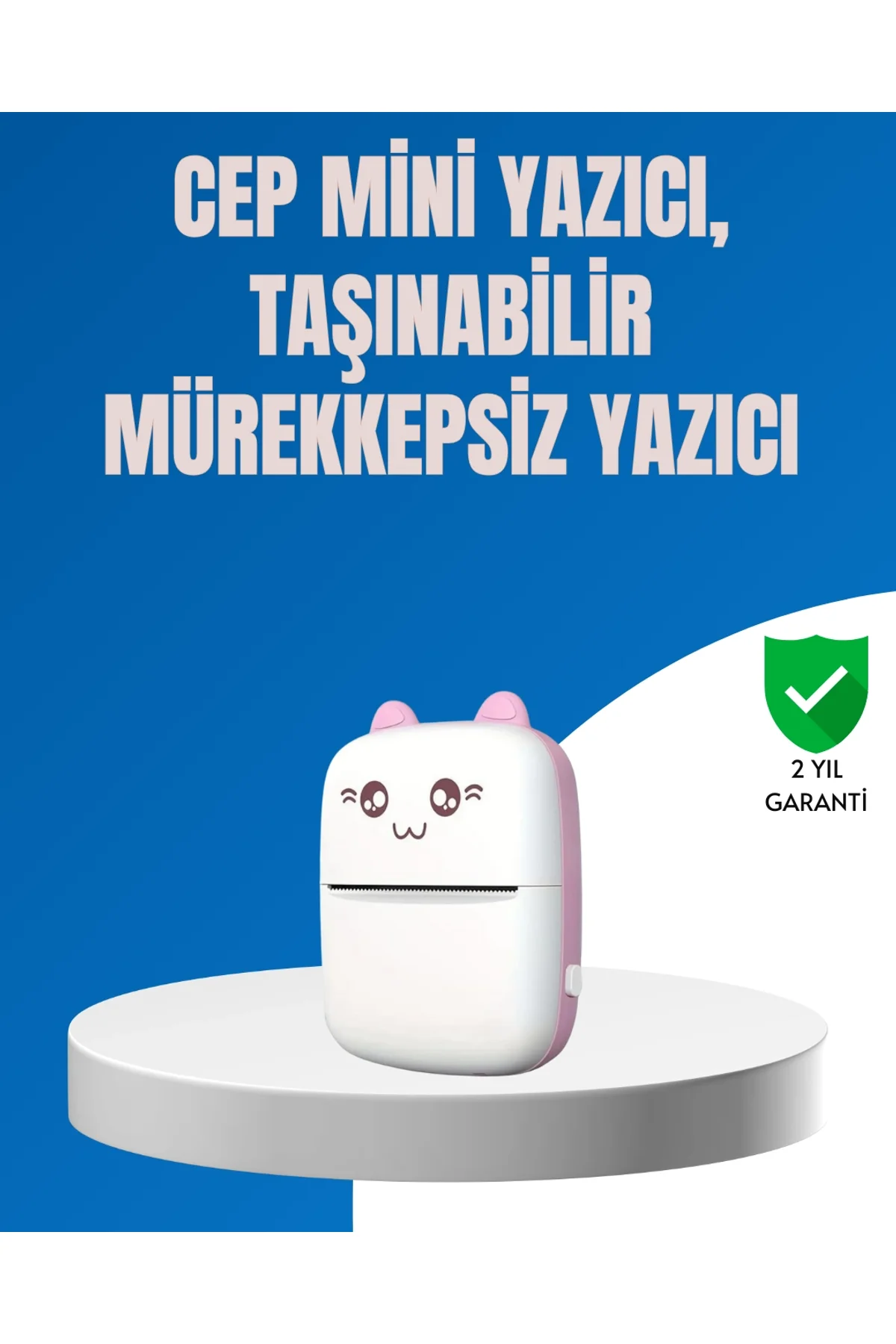Mini Bluetooth Termal Yazıcı 1200mah Şarjlı Taşınabilir