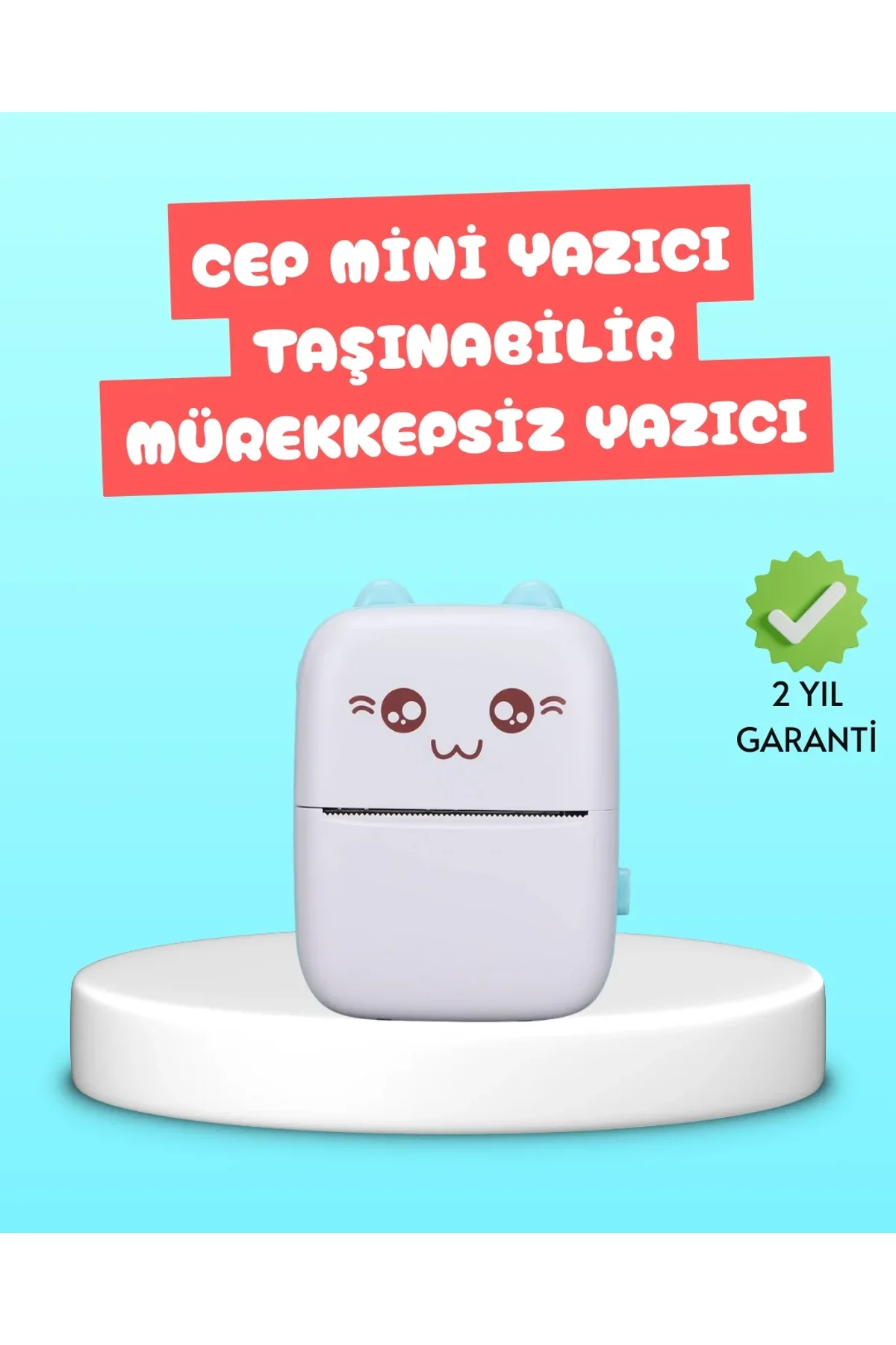 Mini Termal Yazıcı Kablosuz Taşınabilir Bluetooth Bağlantılı 200 Dpı - Just Cheap Store Görsel 2