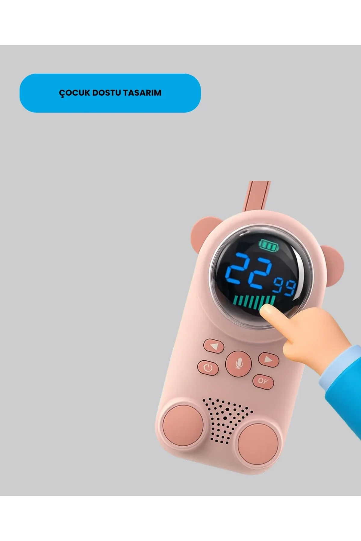 Uzun Menzilli Bebek Telsizi – Vox Modlu, Renkli Lcd Ekranlı - Just Cheap Store Görsel 4