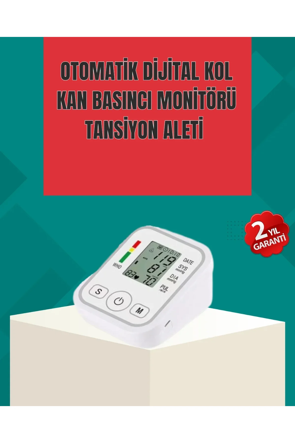 Kol Tipi Lcd Ekranlı Elektronik Tansiyon Monitörü - Just Cheap Store Görsel 2