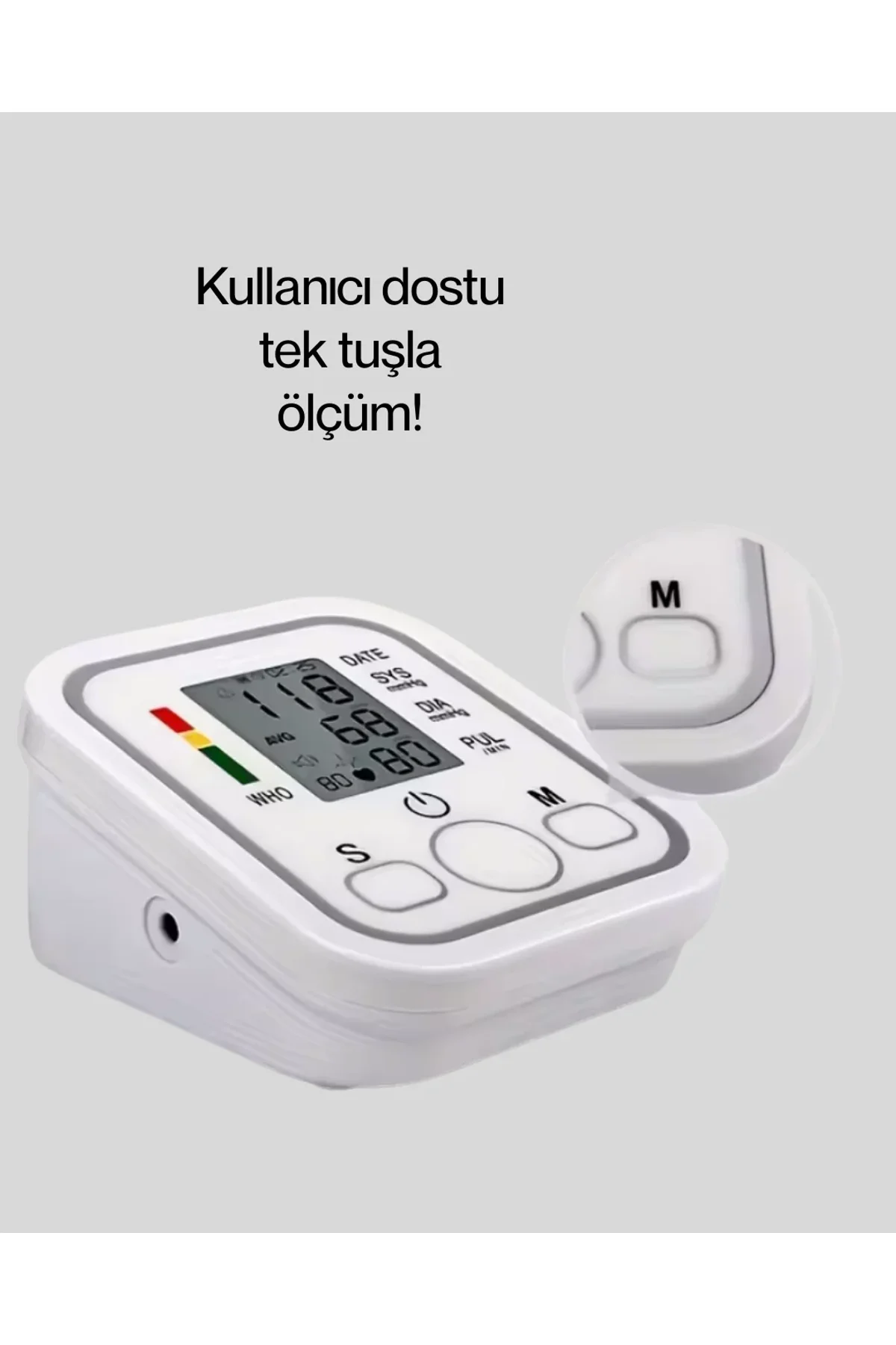 Elektronik Tansiyon Ölçer Lcd Dijital Ekranlı - Just Cheap Store Görsel 3