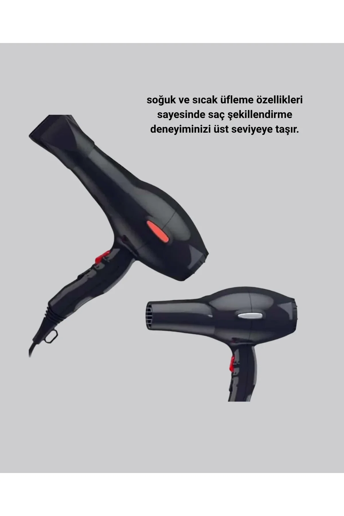 2200w Fön Makinesi – Profesyonel Ac Motor, Soğuk Ve Sıcak Üfleme - Just Cheap Store Görsel 5
