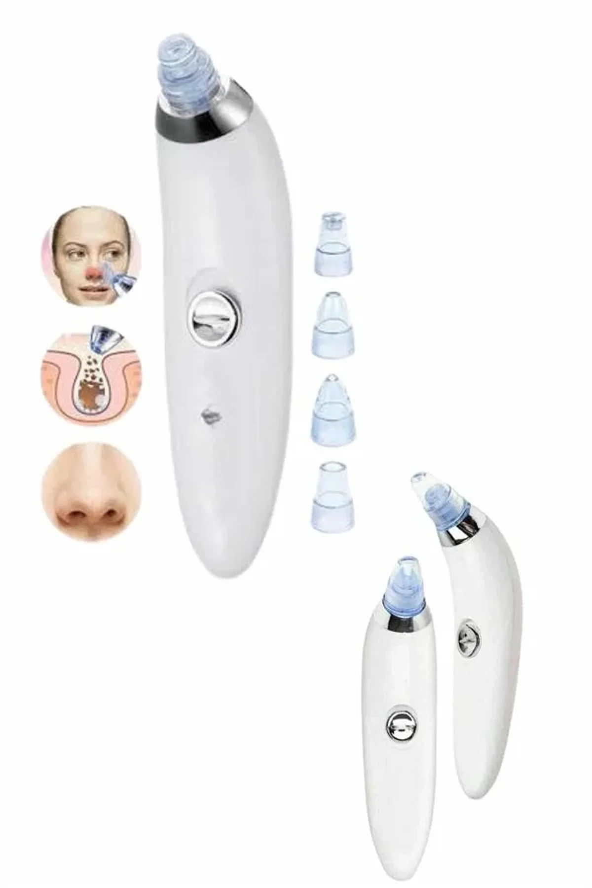 4 Başlıklı Vakumlu Siyah Nokta Ve Yüz Temizleme Cihazı - Just Cheap Store Görsel 2