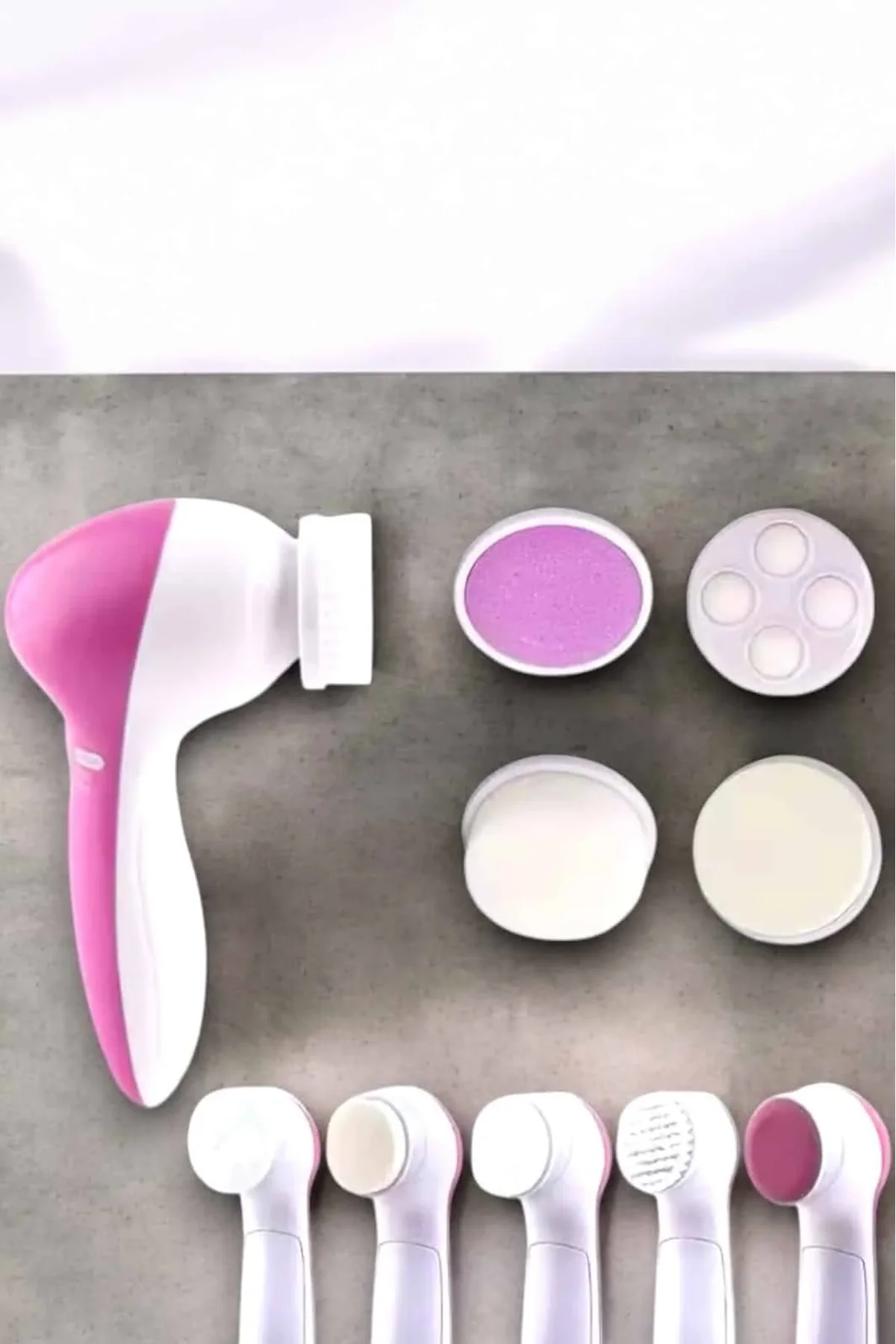 Taşınabilir Yüz Temizleme Cihazı Masaj, Peeling, Temizlik 5 Başlıklı - Just Cheap Store Görsel 5