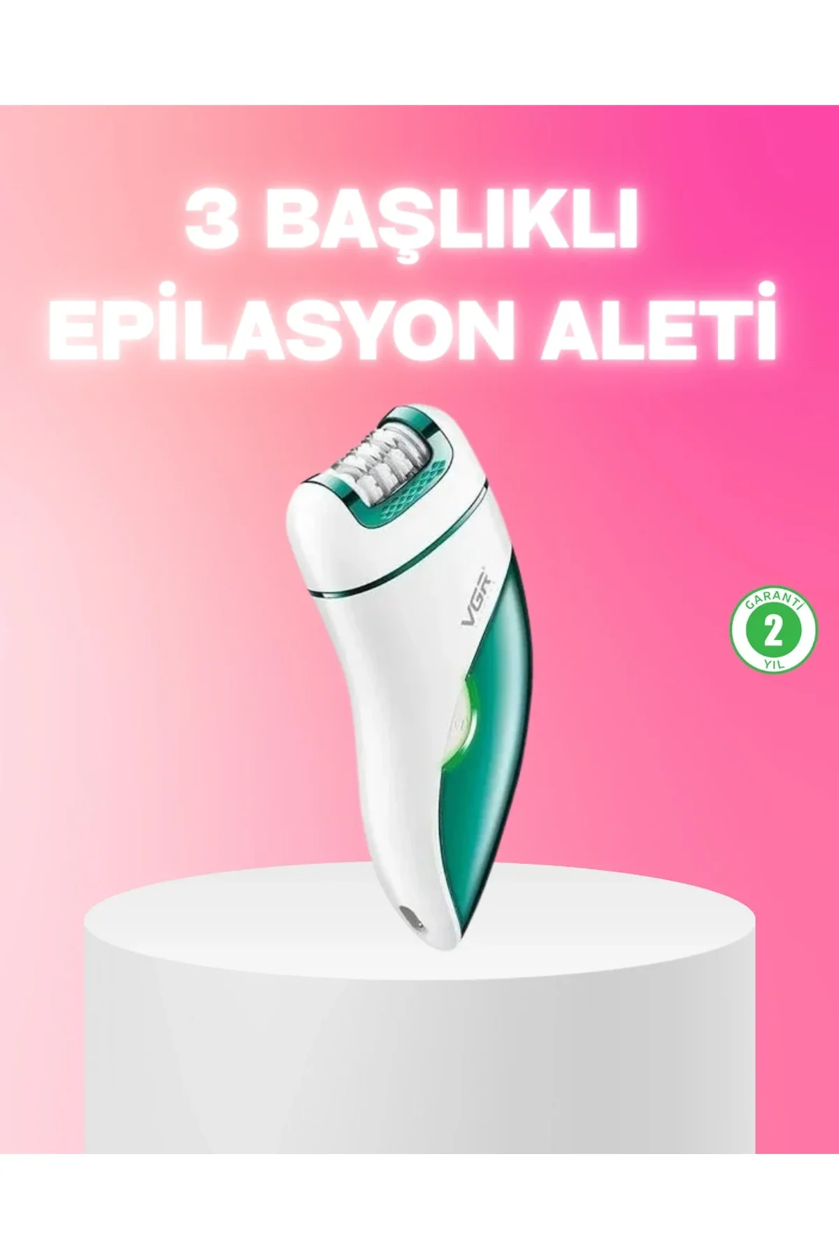 3 İn 1 Epilatör Metal Başlıklı Ipx5 Su Geçirmez 90 Dakika Şarjlı Epilasyon Cihazı - Just Cheap Store Görsel 2
