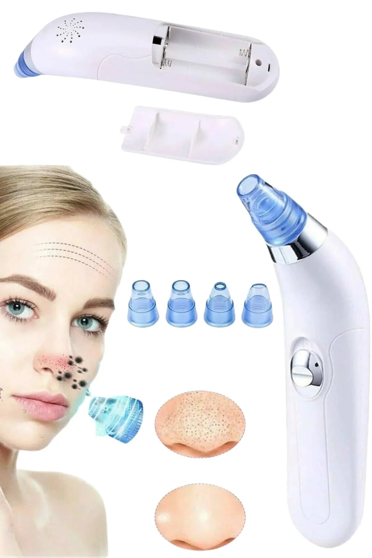 Vakumlu Siyah Nokta Ve Yüz Temizleme Cihazı 4 Başlıklı - Just Cheap Store Görsel 3