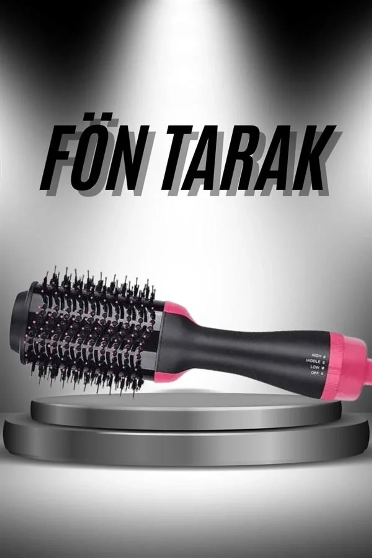 Saç Şekillendirici Ve Saç Düzleştirici Fön Tarağı Tarak Fırça 1200w Saç Kurutma - Just Cheap Store Görsel 3