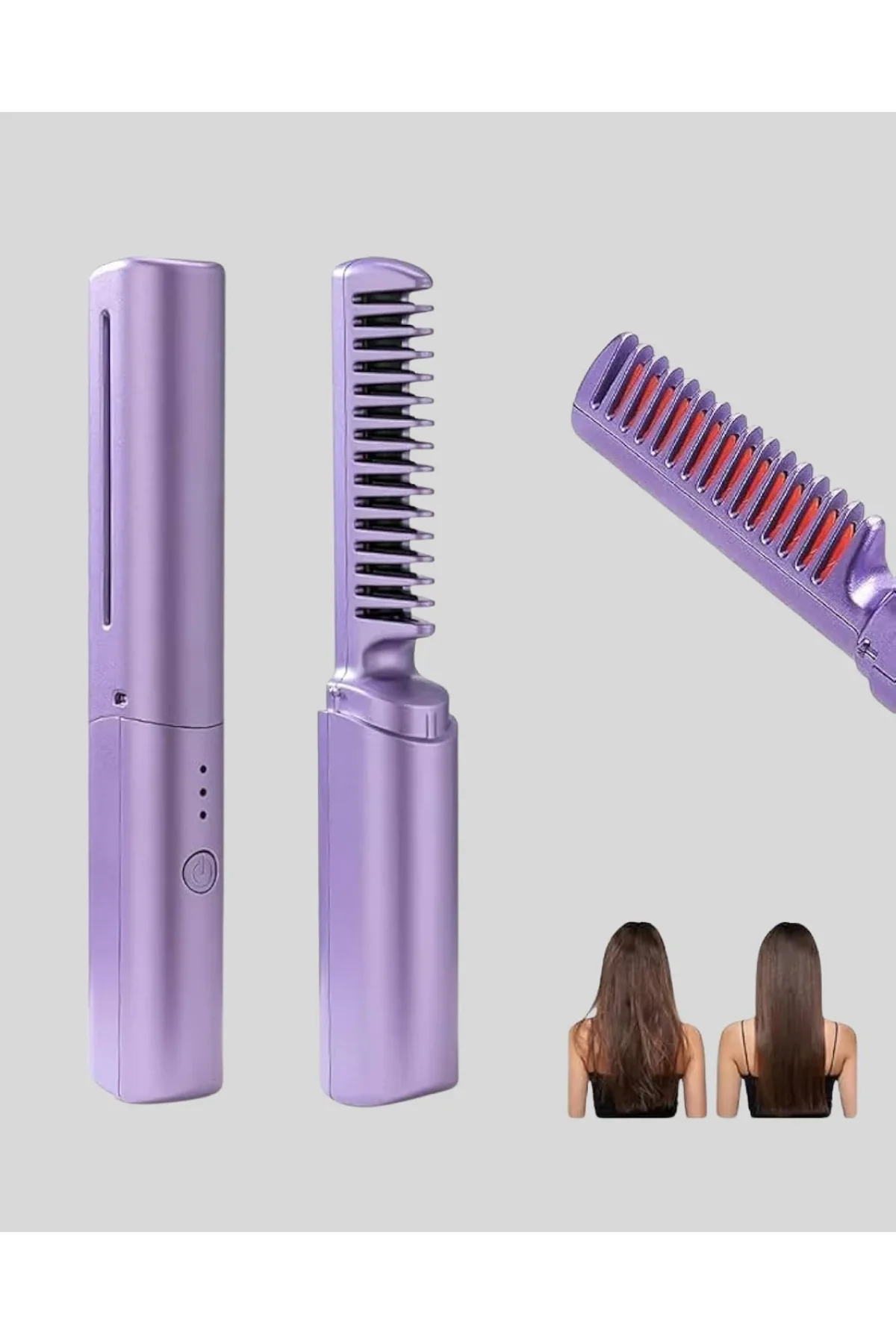Isı Ayarlı Saç Düzleştirici – Her Saç Tipine Uygun Hassas Sıcaklık Kontrolü - Just Cheap Store Görsel 3