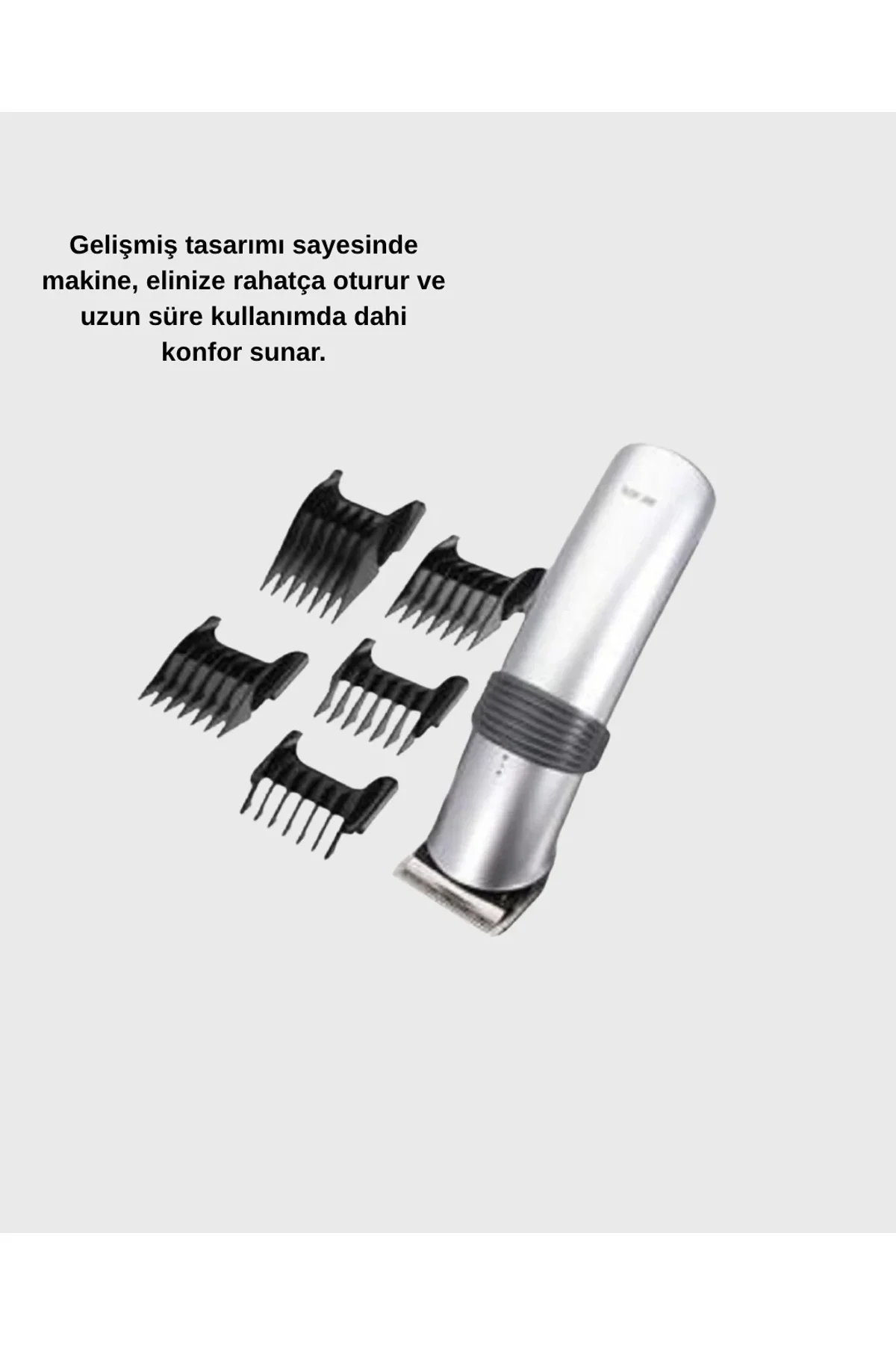 Şarjlı Saç Ve Sakal Kesme Makinesi – Paslanmaz Çelik Bıçak, Ayarlanabilir Başlık - Just Cheap Store Görsel 5