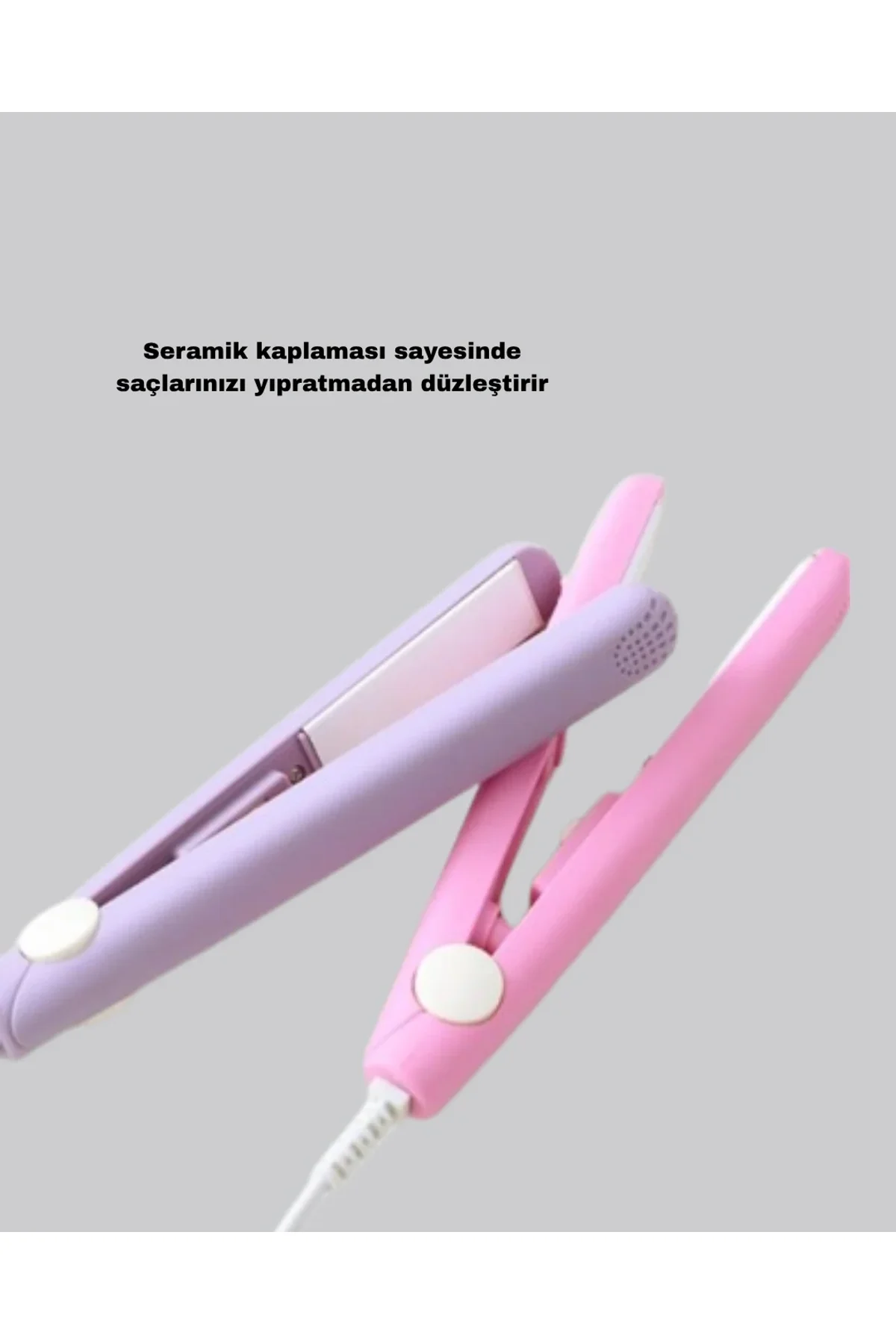 Mini Seramik Saç Düzleştirici – Kompakt Boy, 180°c Hızlı Isınma, Seyahat Tipi - Just Cheap Store Görsel 4