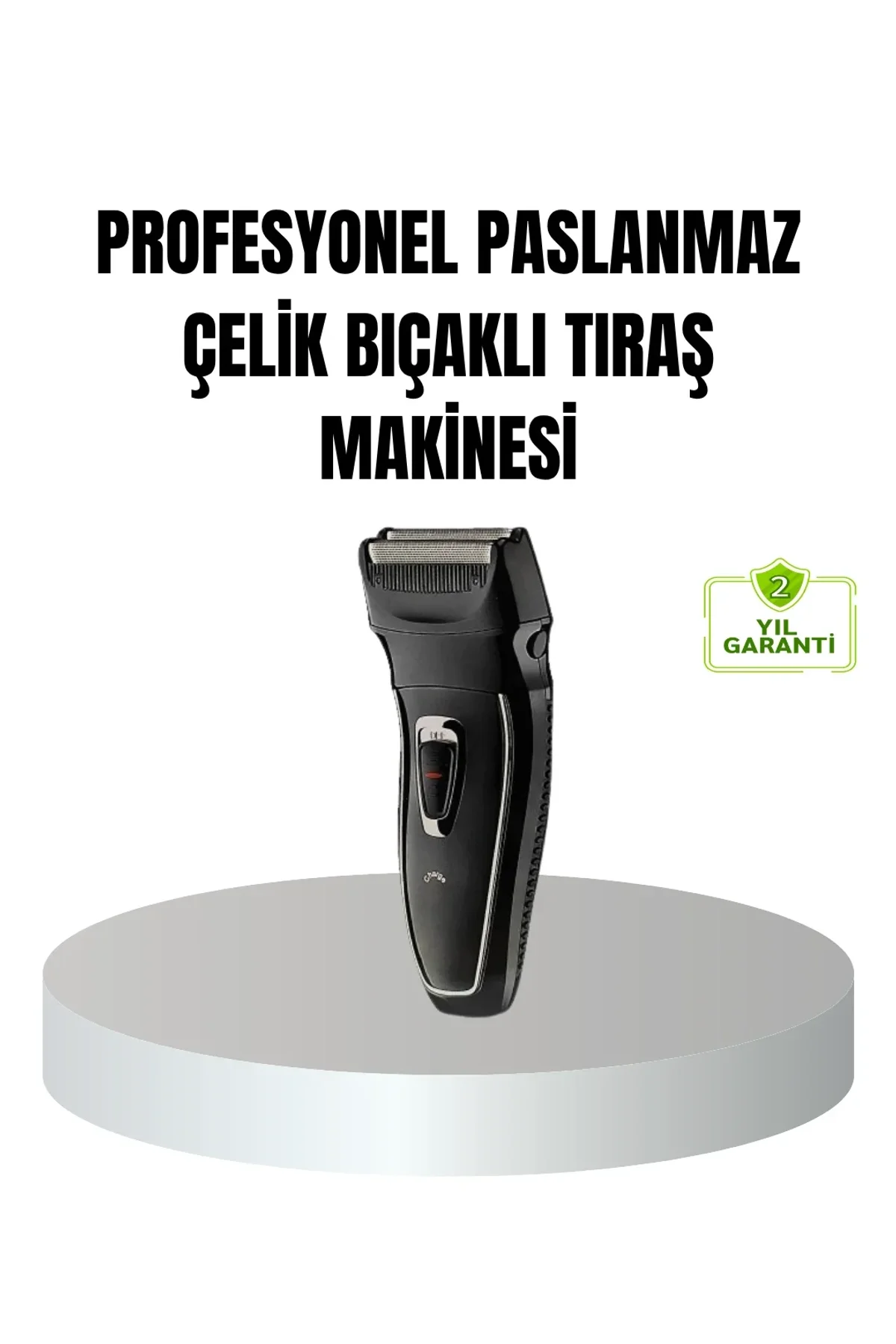 Profesyonel Şarjlı Saç Ve Sakal Tıraş Makinesi – Çelik Bıçaklı, Ayarlanabilir Başlıklı, Kablosuz - Just Cheap Store Görsel 2