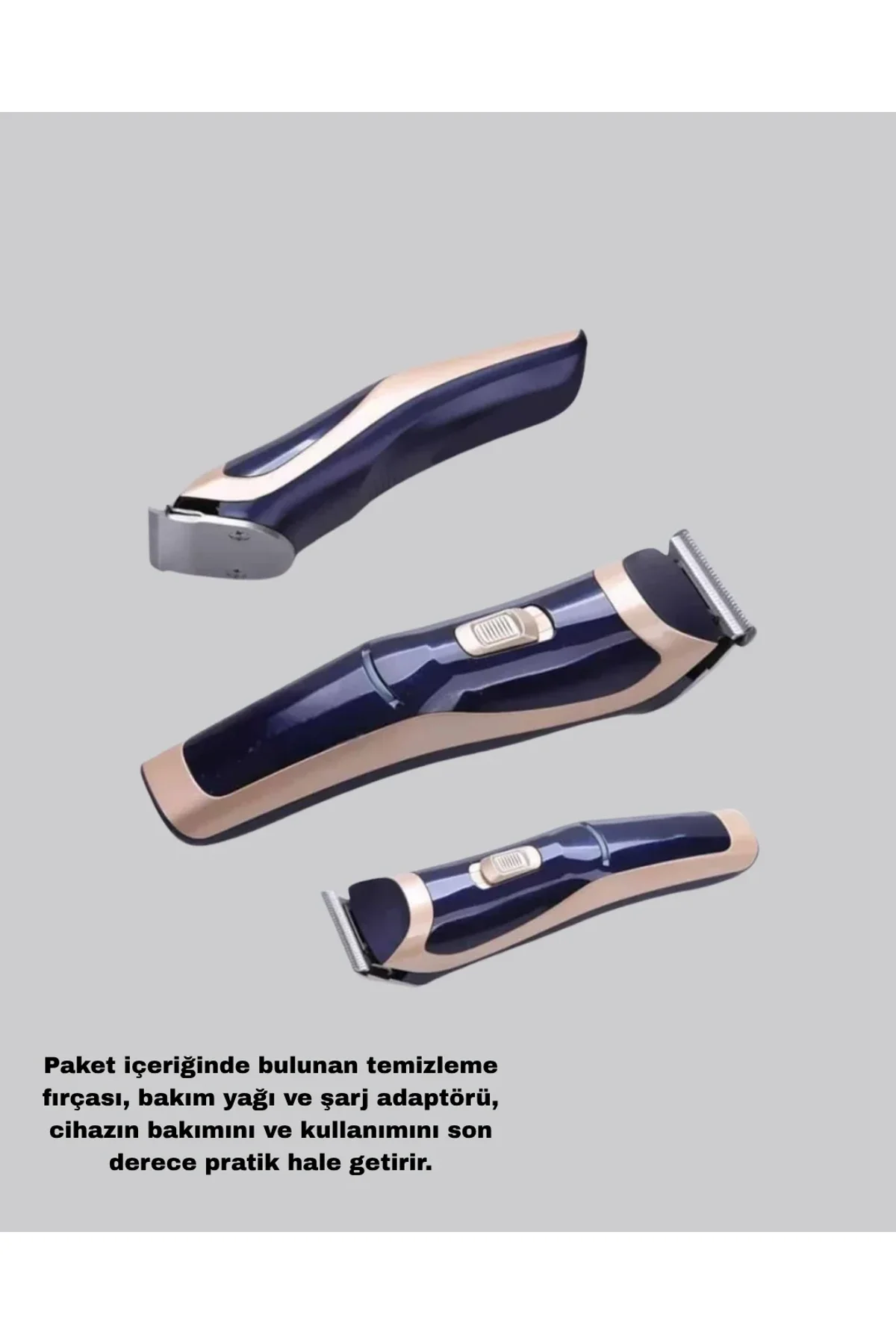 Profesyonel Şarjlı Saç Ve Sakal Kesme Makinesi – Unisex, 12 Mm Ayarlanabilir Başlık - Just Cheap Store Görsel 5