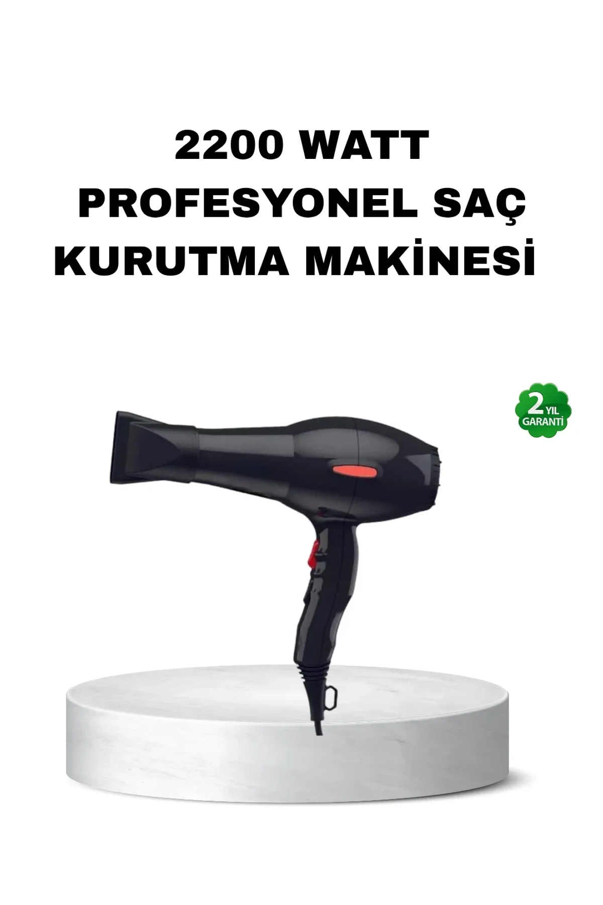 Profesyonel Saç Kurutma Makinesi – Ac Motor, Soğuk Üfleme, 2 Hız Kademesi - Just Cheap Store Görsel 2