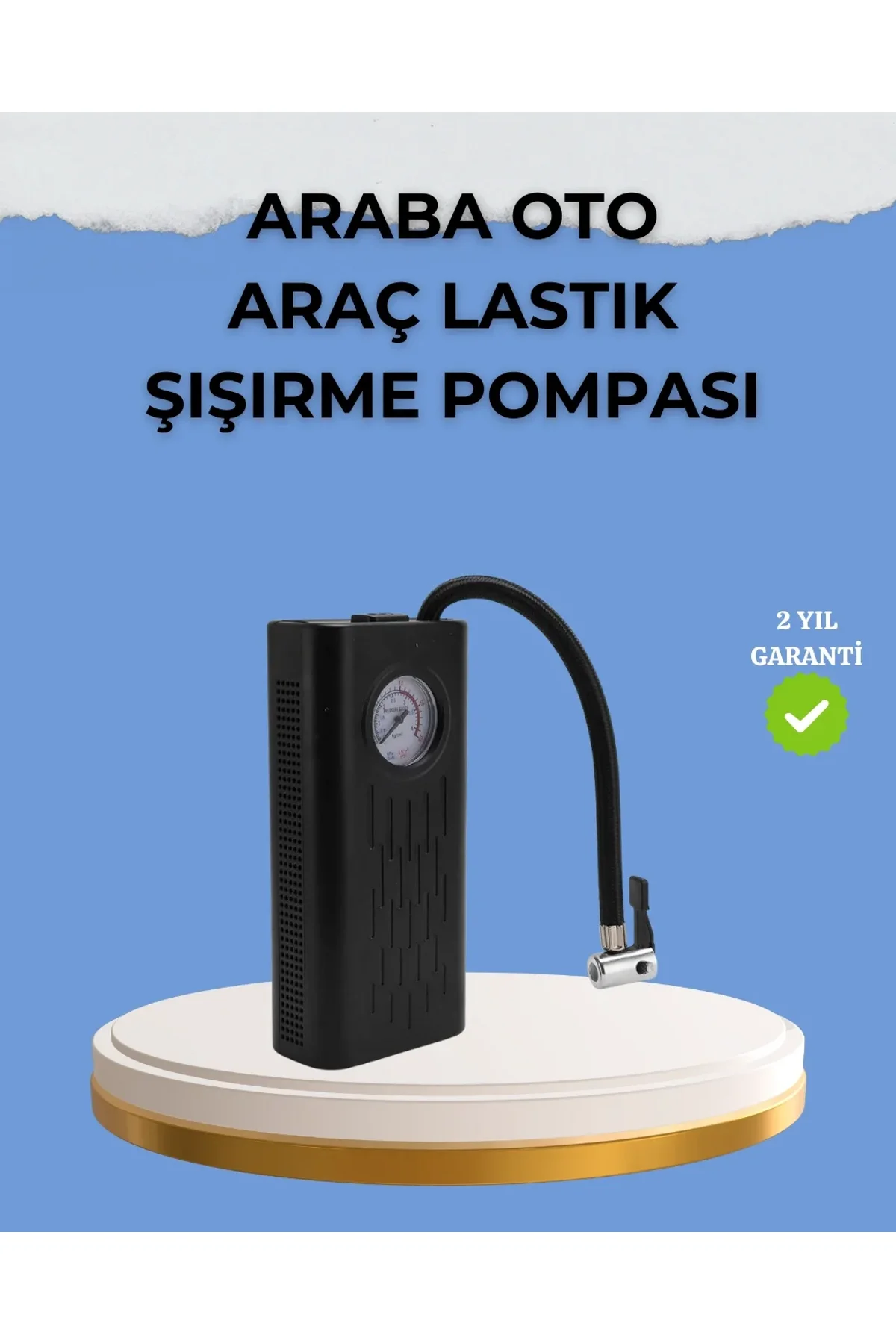 Çok Fonksiyonlu Dijital Gösterge Elektrikli Lastik Pompası - Just Cheap Store Görsel 2