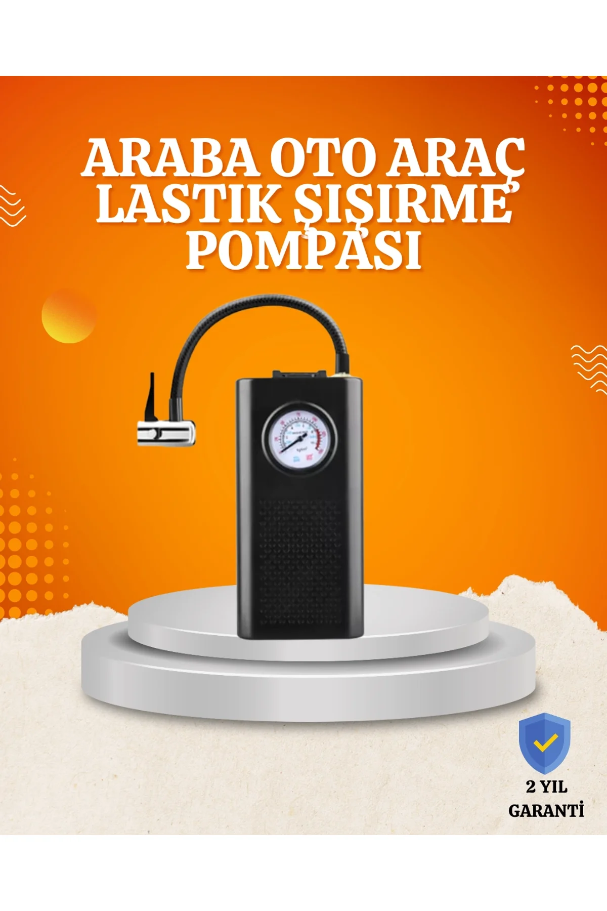 Taşınabilir Elektrikli Oto Motosiklet Bisiklet Lastik Şişirme Pompası
