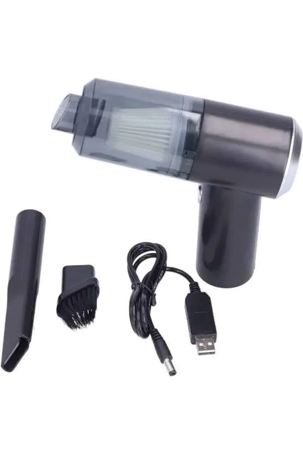 Vakumlu Süpürge Şarjlı Elektrikli Mini Taşınabilir Uzun Ömürlü Hazneli - Just Cheap Store Görsel 5