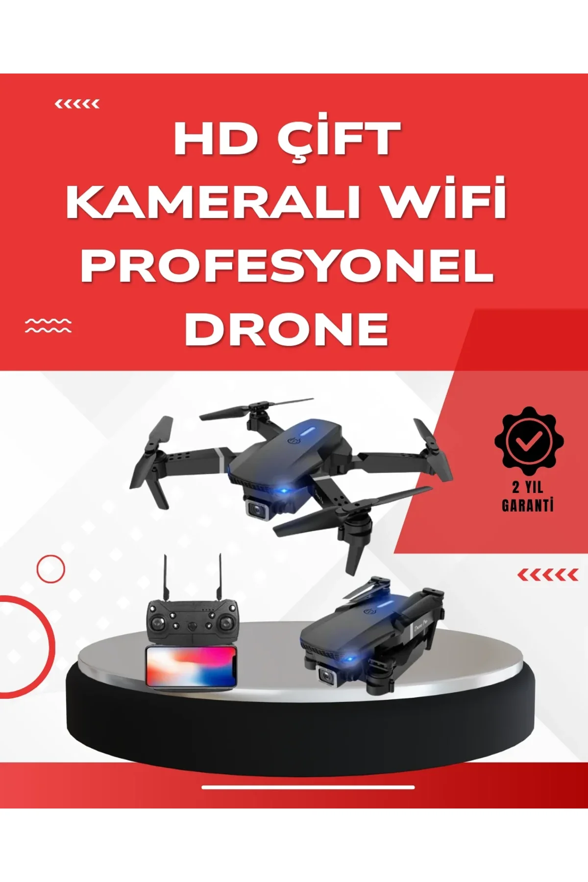 2.4g 4ch Katlanabilir Drone 100 Metre Uçuş Mesafeli - Just Cheap Store Görsel 2