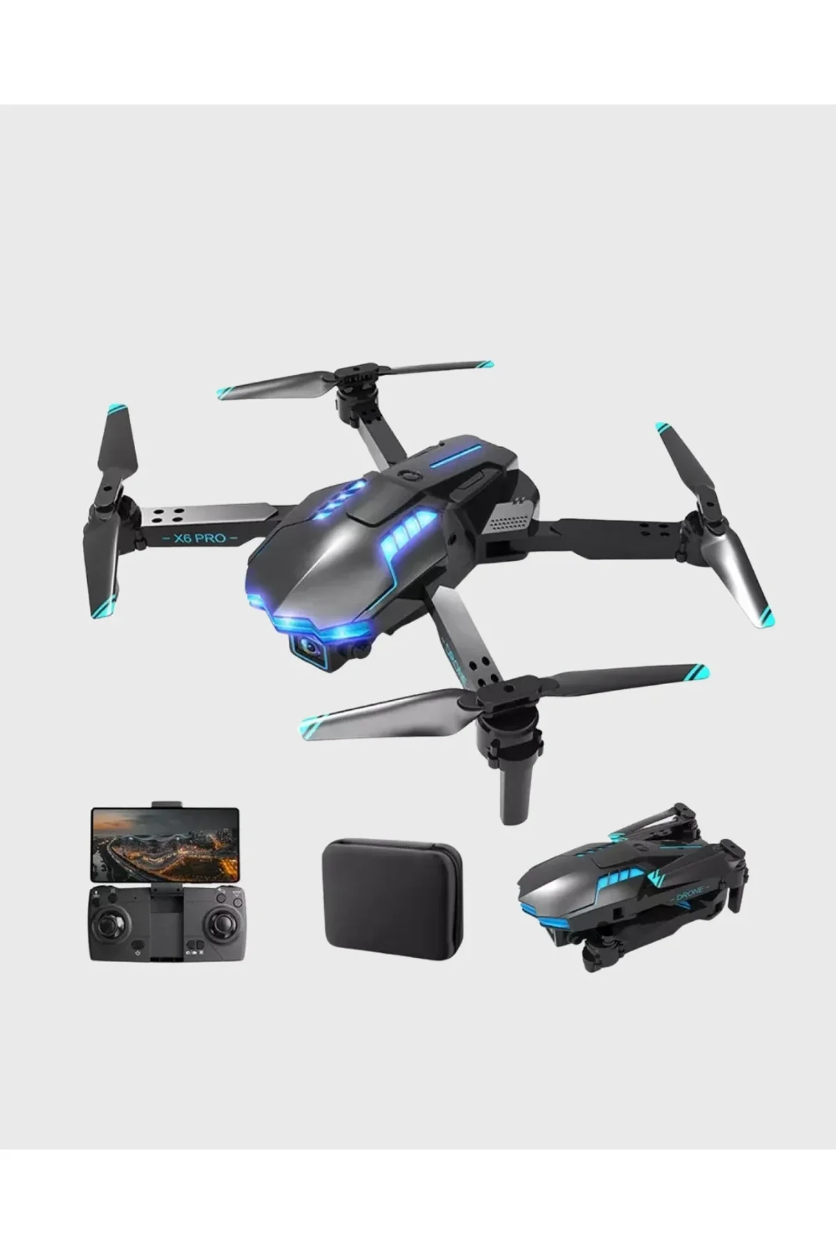 Wi-fi Bağlantılı 4k Drone Katlanabilir Ve 360° Takla Özellikli - Just Cheap Store Görsel 5