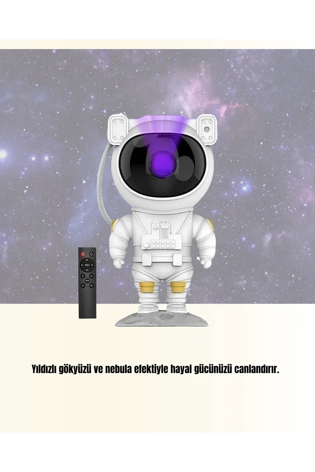 Bluetooth Ve Dahili Ses Özellikli Astronot Projeksiyon Lambası - Just Cheap Store Görsel 5