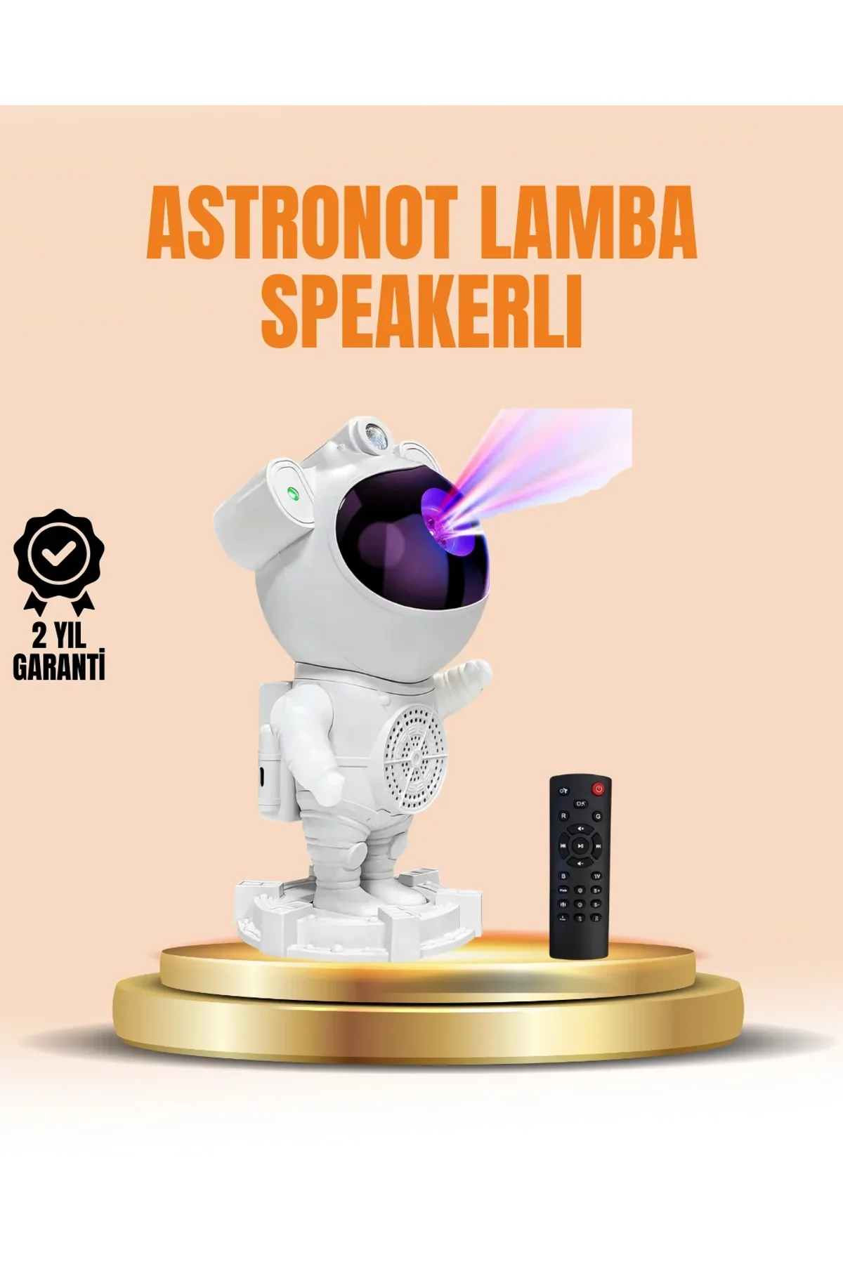 Bluetooth Ve Dahili Ses Özellikli Astronot Projeksiyon Lambası - Just Cheap Store Görsel 2
